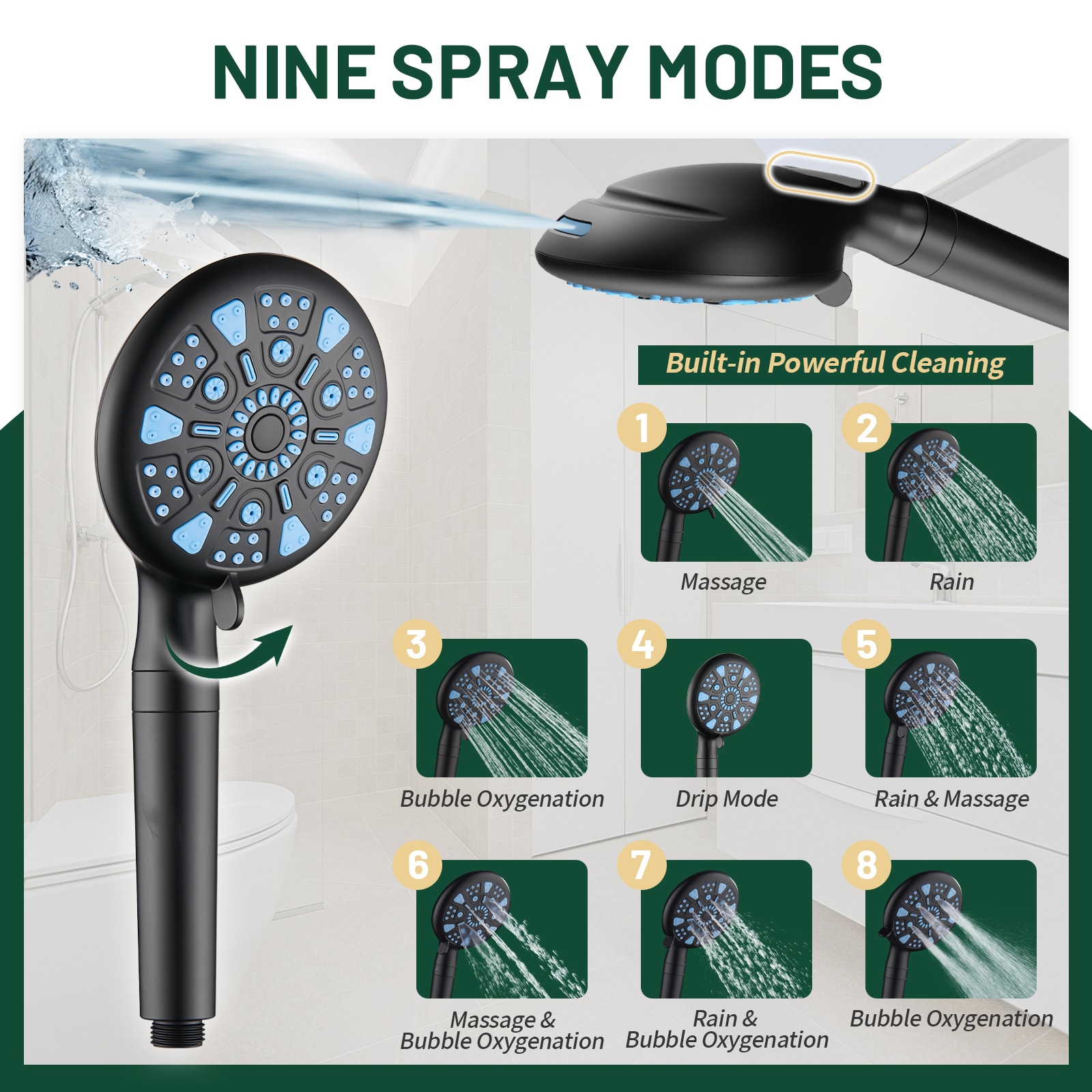 Cobbe LSSHK0512B Fixed-Showerhead - View #4
