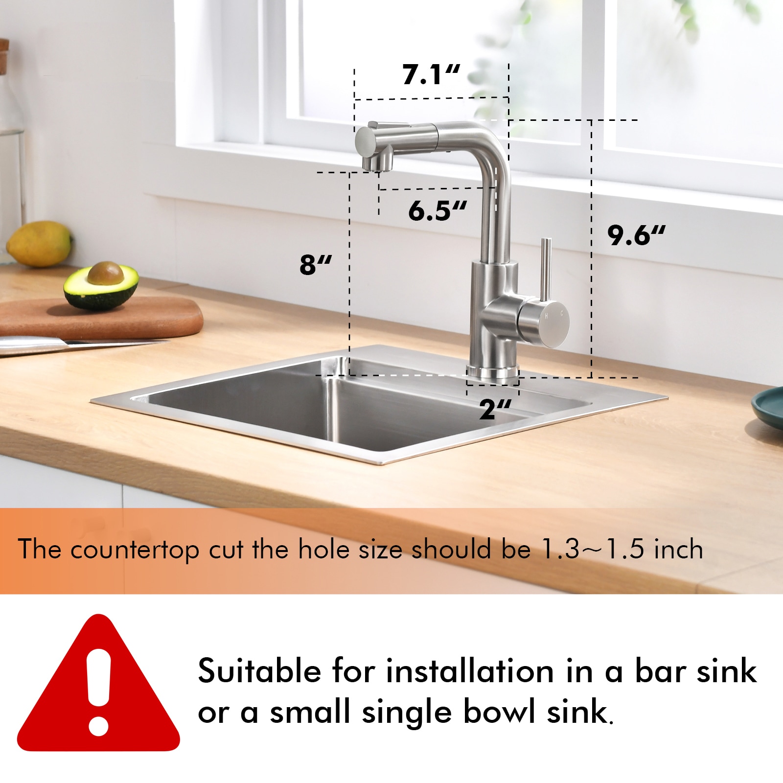 WELLFOR QJ-K-13011N Kitchen-Faucets - View #2