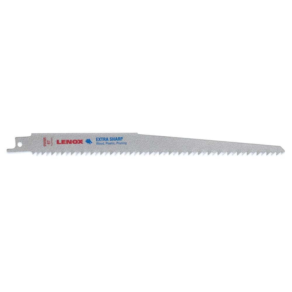 LENOX Bi-metal 9-in 6-TPI Wood Cutting Reciprocating Saw Blade (5-Pack) at