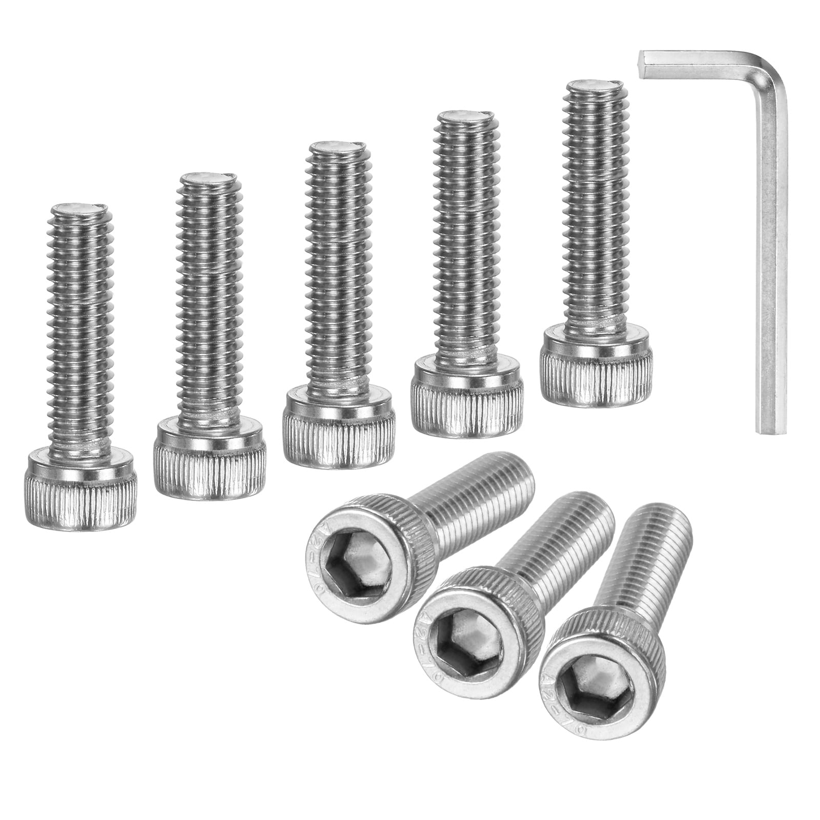 Unique Bargains 20-Pack Socket Head Cap Screws M6x22mm 304 Stainless Steel #S26091601UX4950