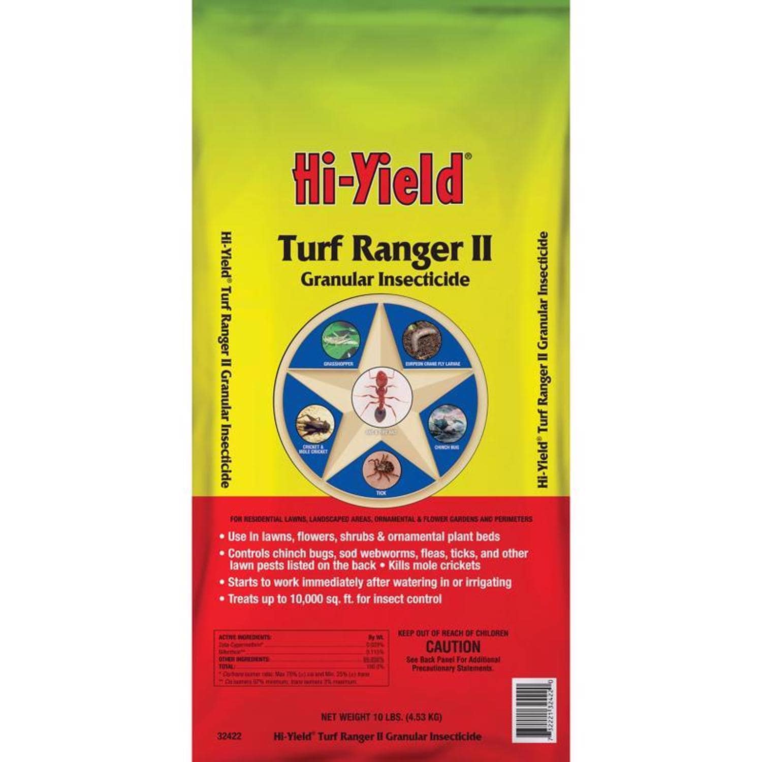 Hi-Yield EJD7002333 Hi Yield Turf Ranger II Insect Killer Granules 10 lb