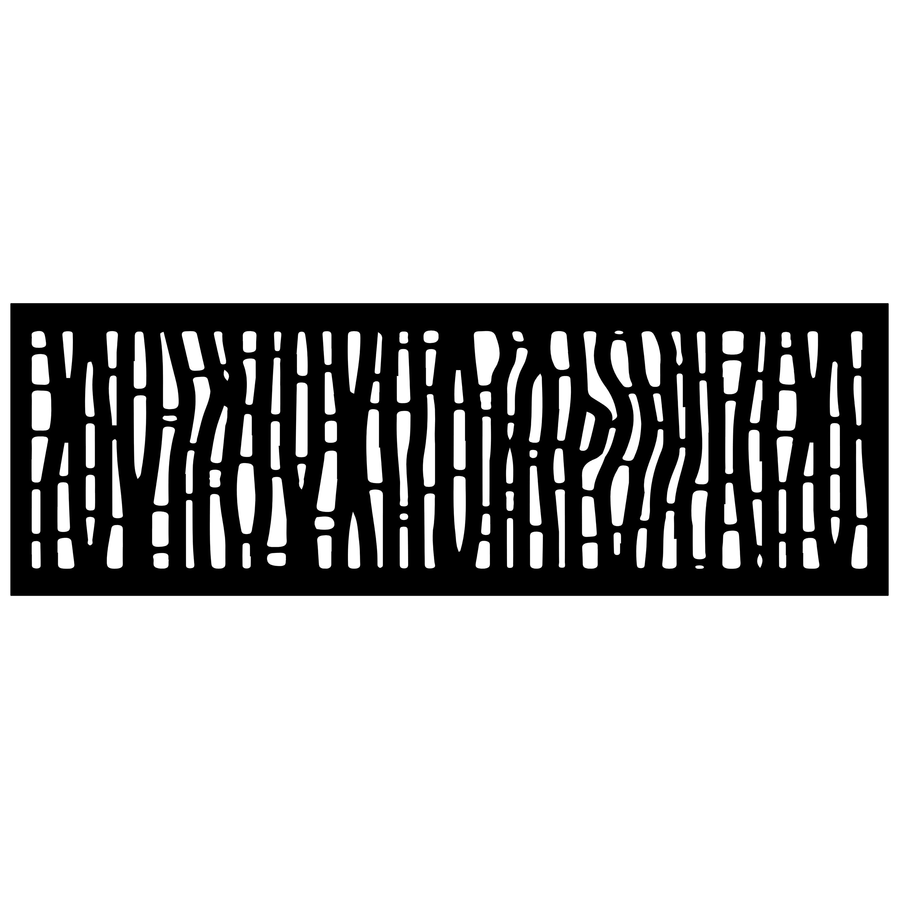 OUTDECO Outback Black Powder-Coated Galvanized Steel Fence Panel