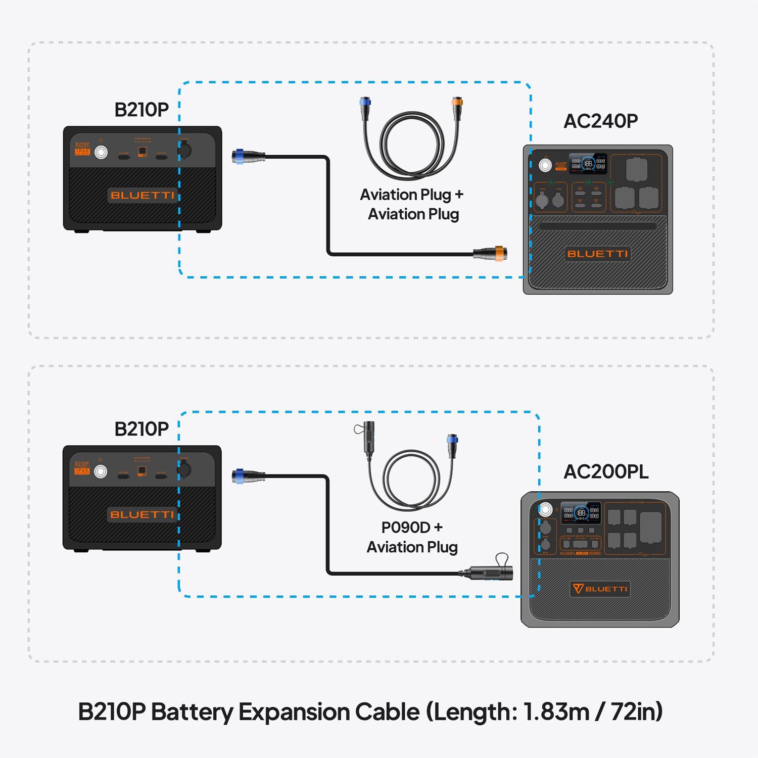 BLUETTI B210P-US-GY-BL-LWSUS Solar-Generators - View #7