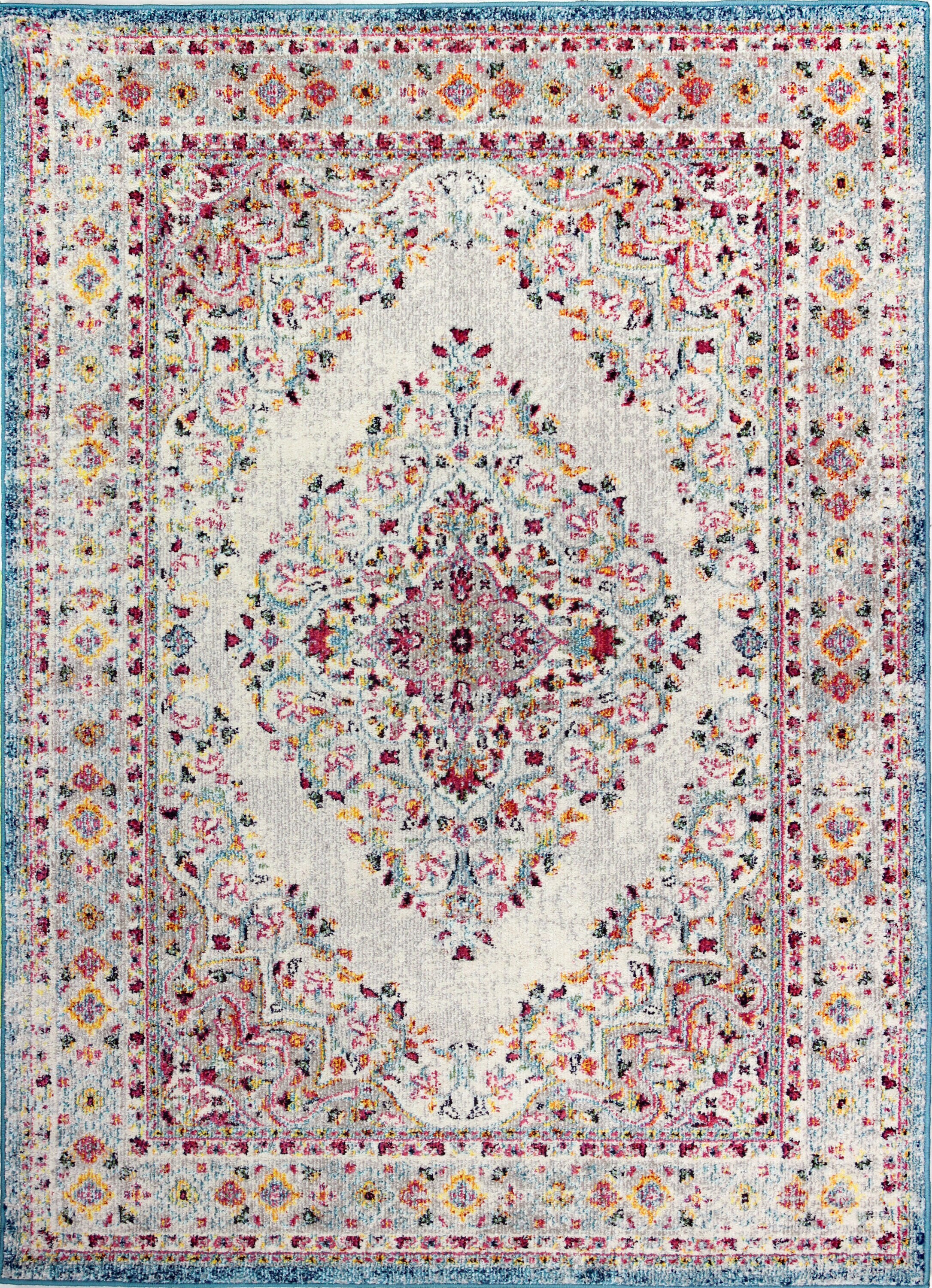 Bashian 649652297439 4 X 6 (ft) Ivory Indoor Floral/Botanical Oriental Area Rug