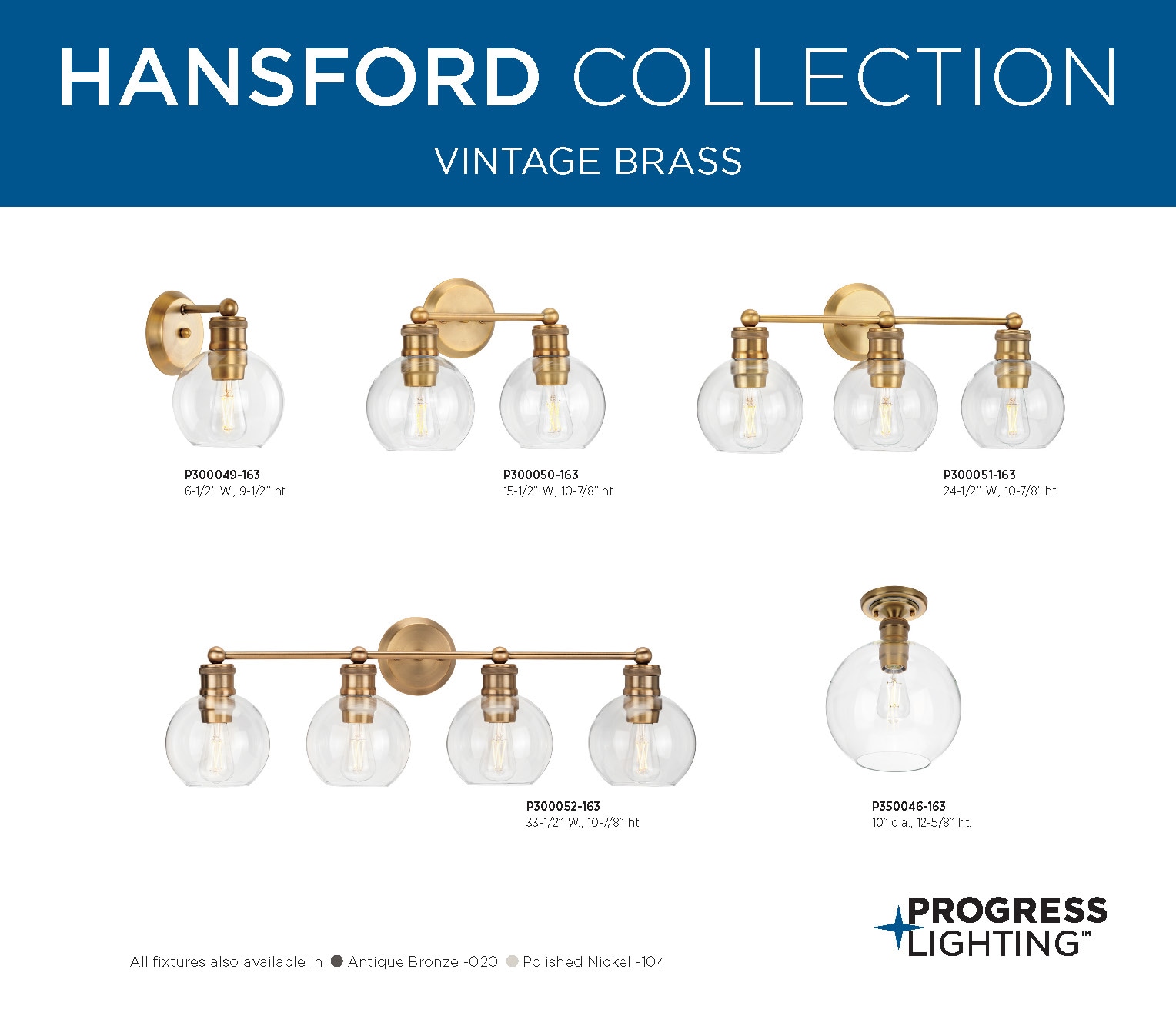 Progress lighting store hansford 3 light