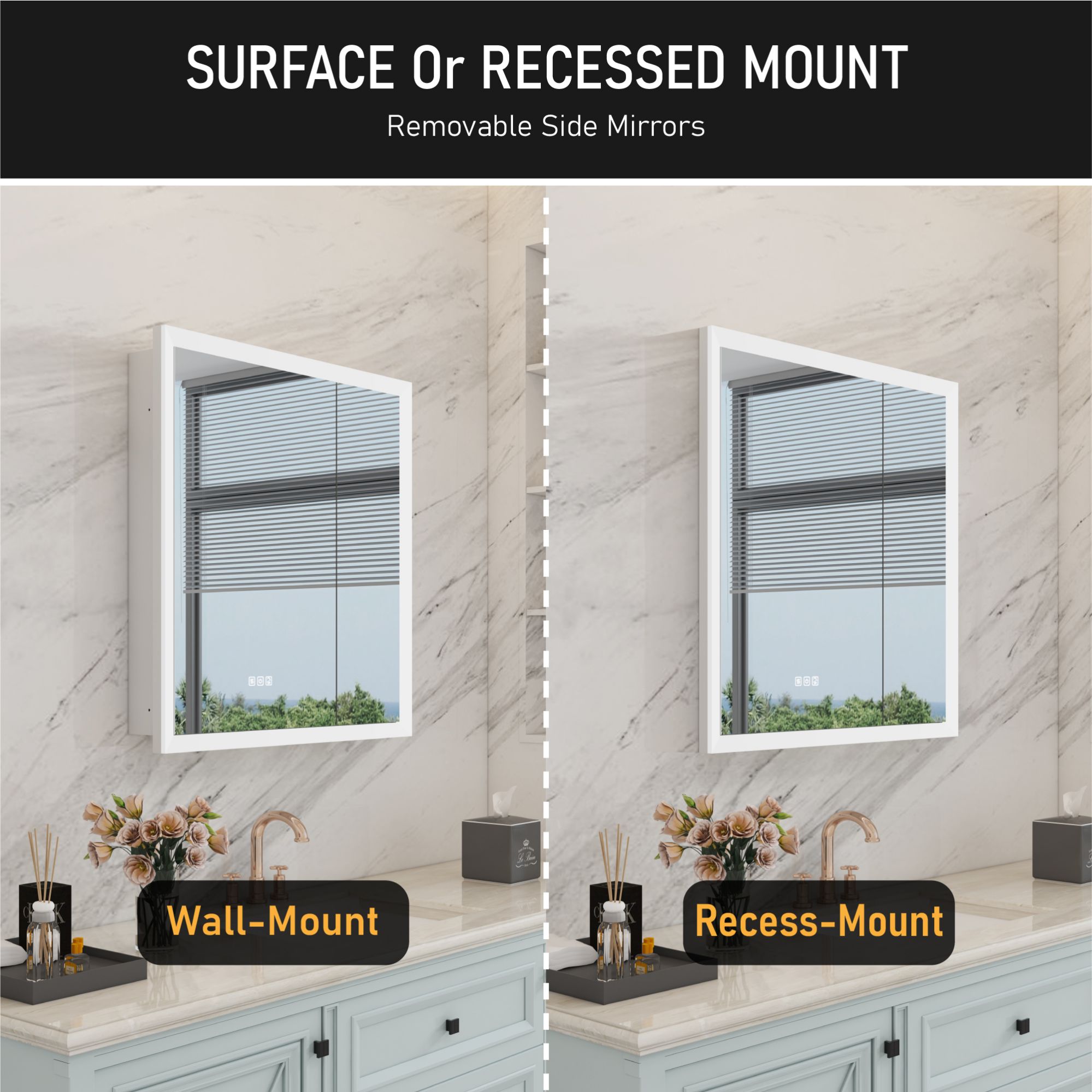 WELLFOR GIS-637P163684 Bathroom-Wall-Cabinets - View #10