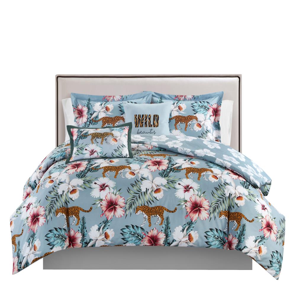 Chic Home Design Myrina 5-Piece Blue King Comforter Set in the Bedding Sets  department at 