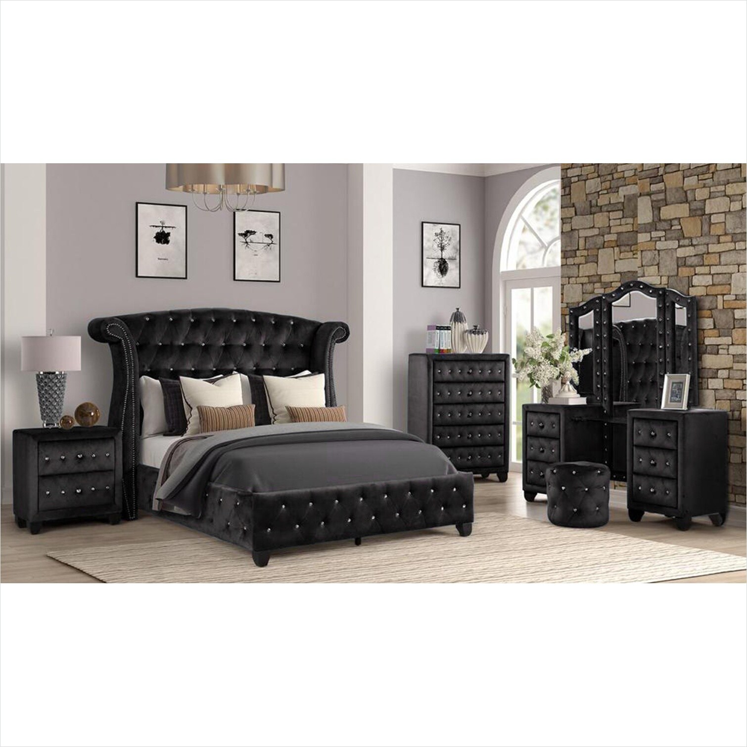SunJet SJKJCYDPGLKV nightstands - View #5