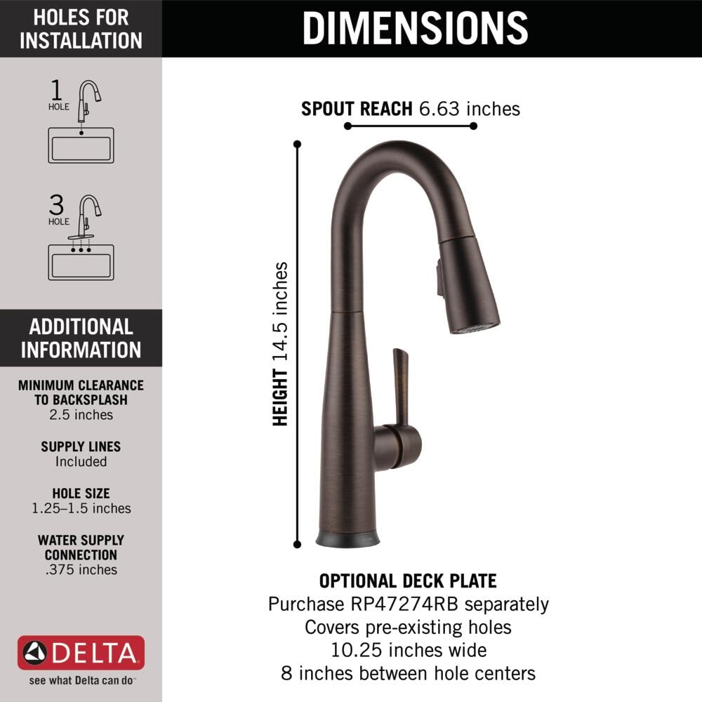 Delta 9913T-RB-DST Kitchen-Faucets - View #3