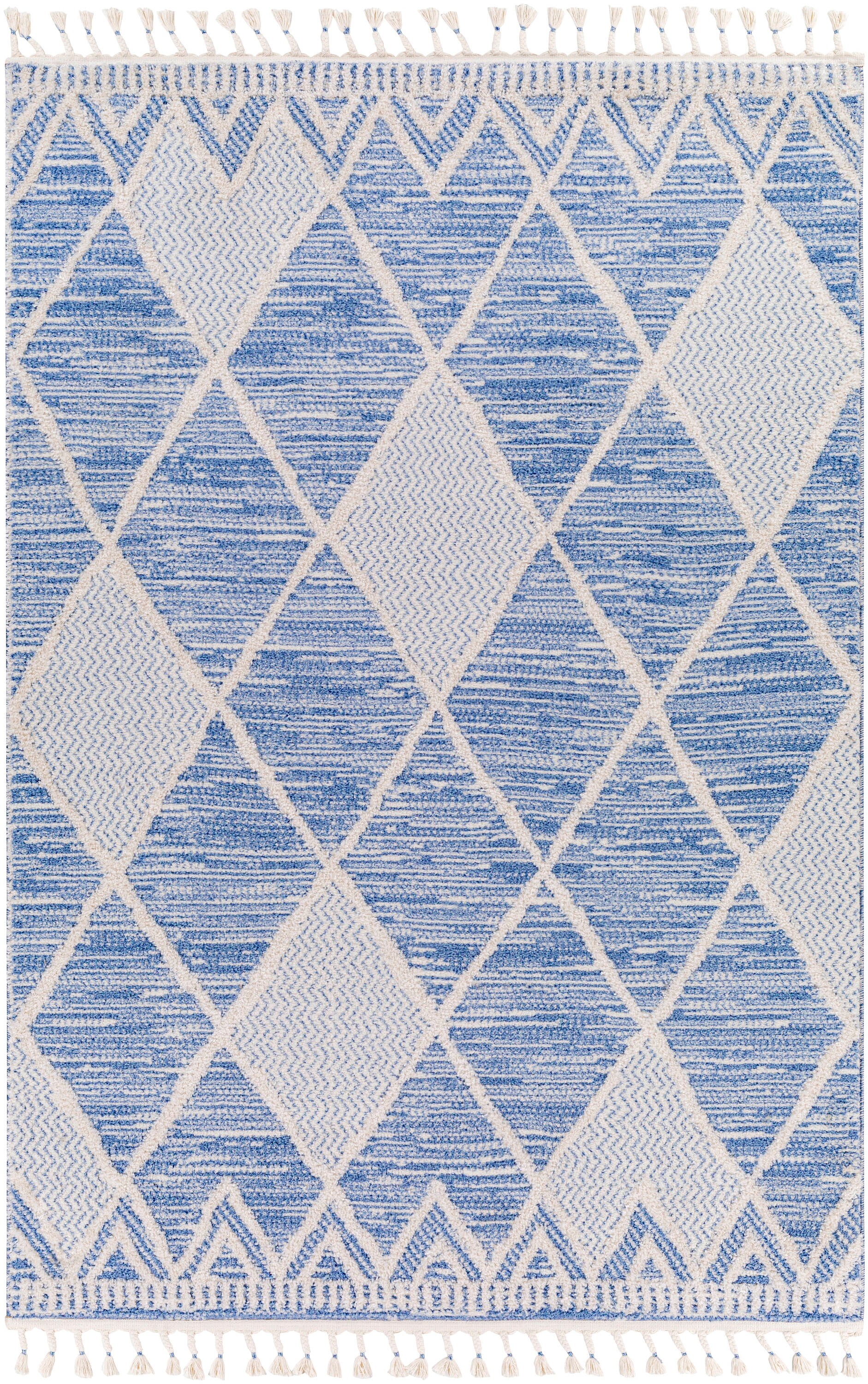 Surya VLC2302-537 Valencia 5 X 7 (ft) Dark Blue Indoor Geometric Oriental Area Rug