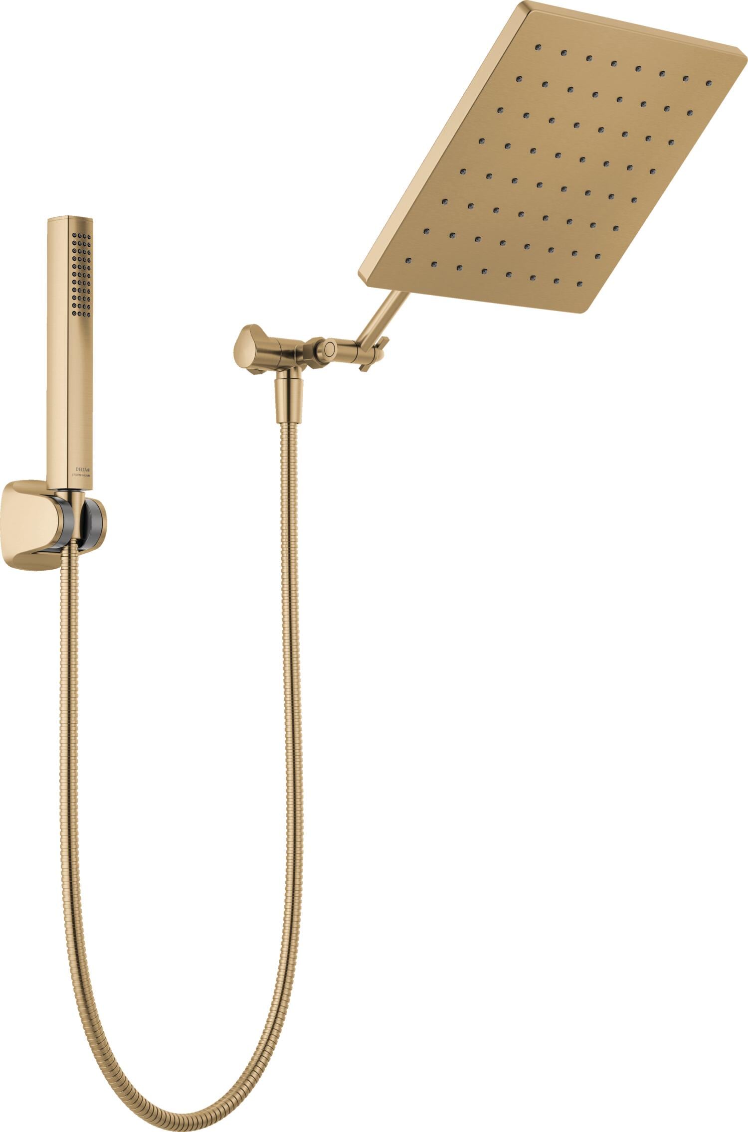 Delta Champagne Bronze 10-in Square Dual/Combo Rain 1.75 GPM