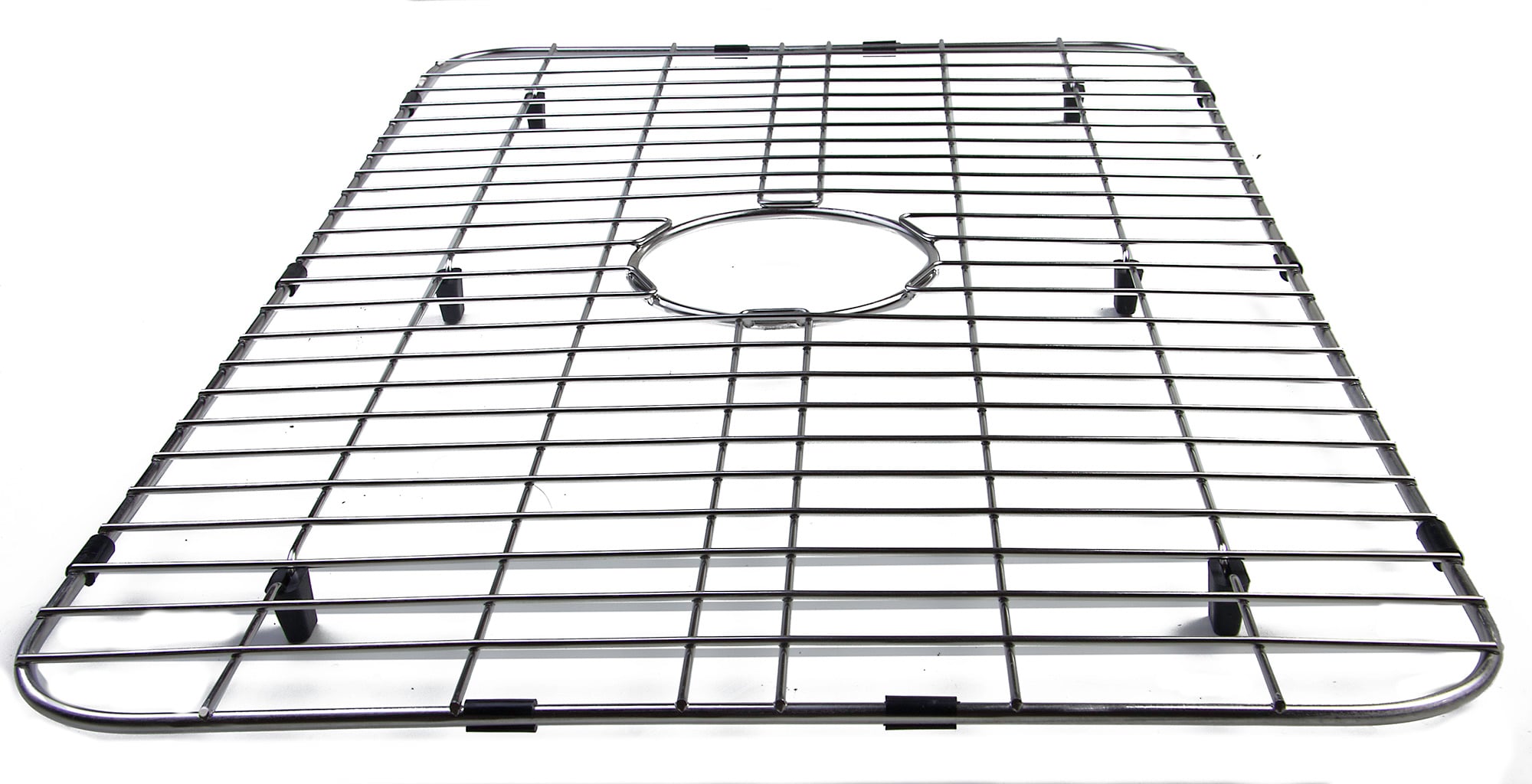 Solid Stainless Steel Kitchen Sink Grid with Plastic Feet