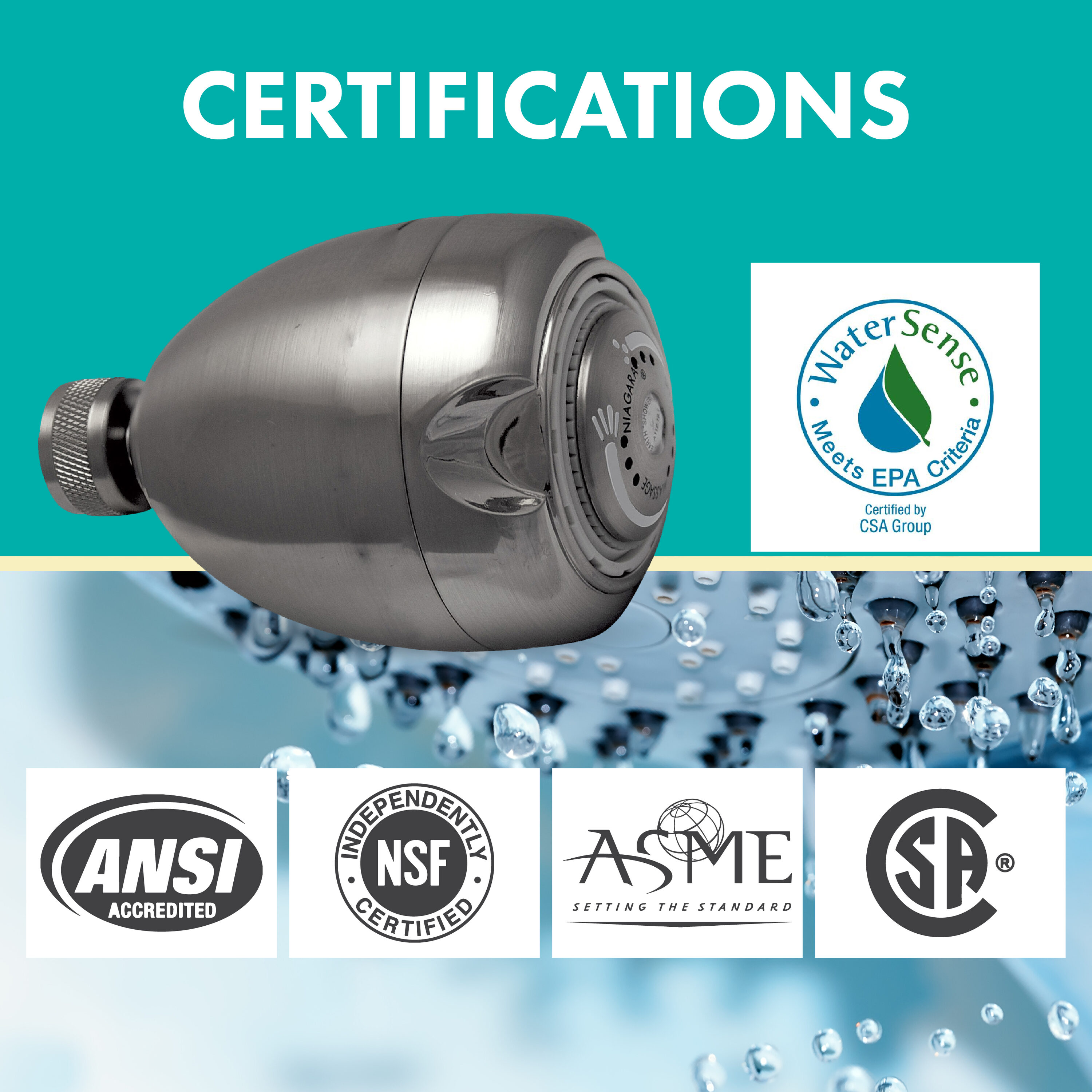 Niagara Conservation N2920BN Fixed-Showerhead - View #4