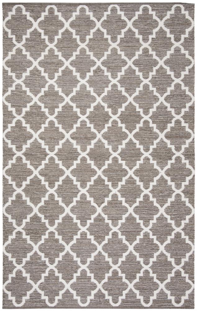 Safavieh MTK611R-8 Montauk Buckroe 8 x 10 (ft) Cotton Beige/Ivory Rectangular Indoor Trellis Coastal Area rug