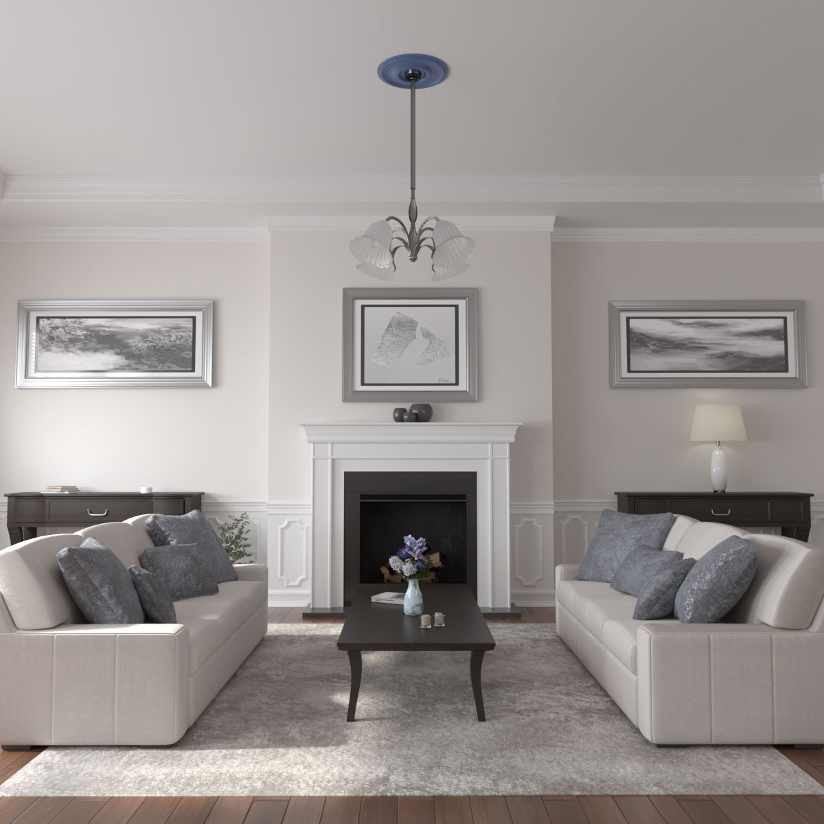 Ekena Millwork CM20BEAMF Ceiling-Medallions - View #5