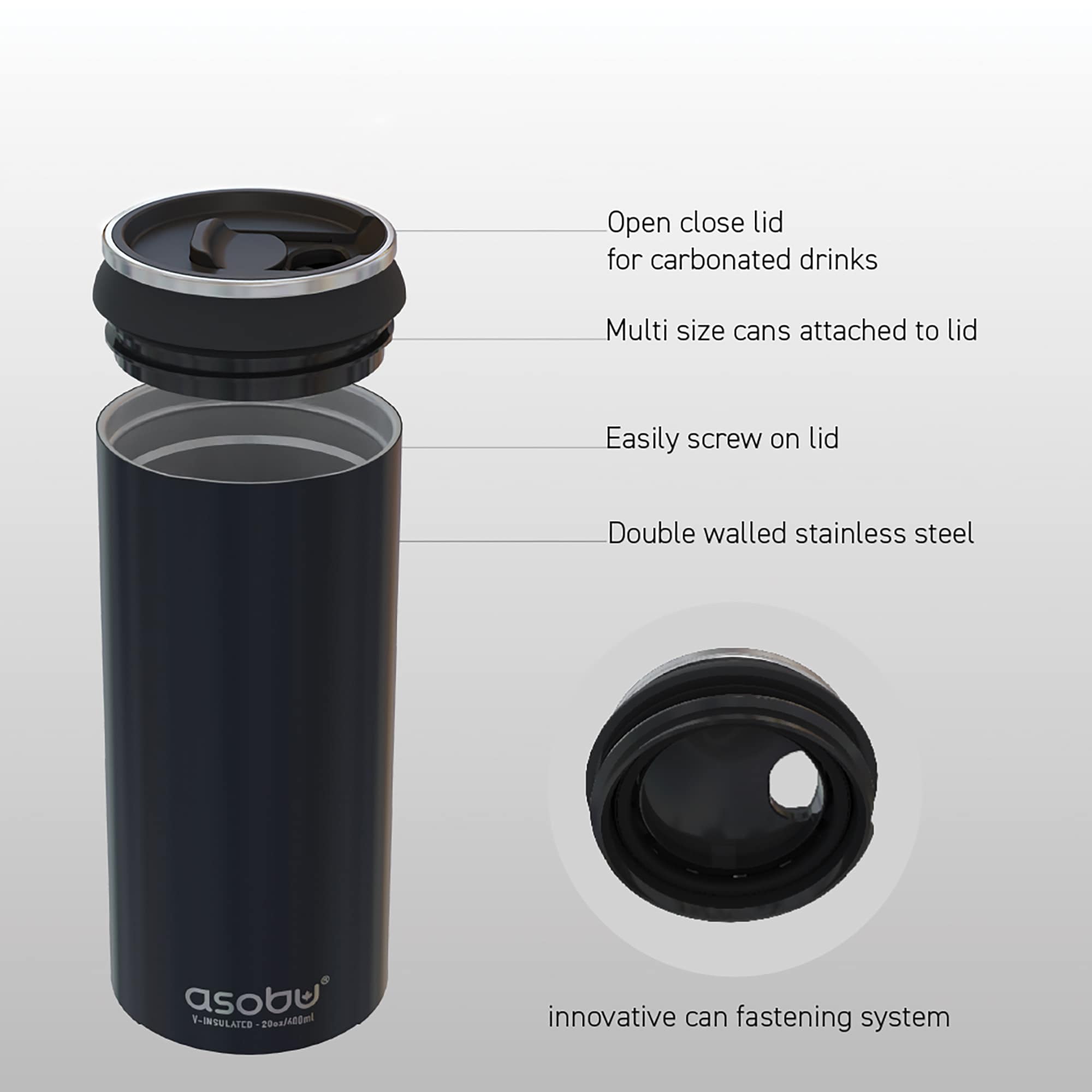 ASOBU ADNAFC4GBK Drinkware-Accessories - View #2