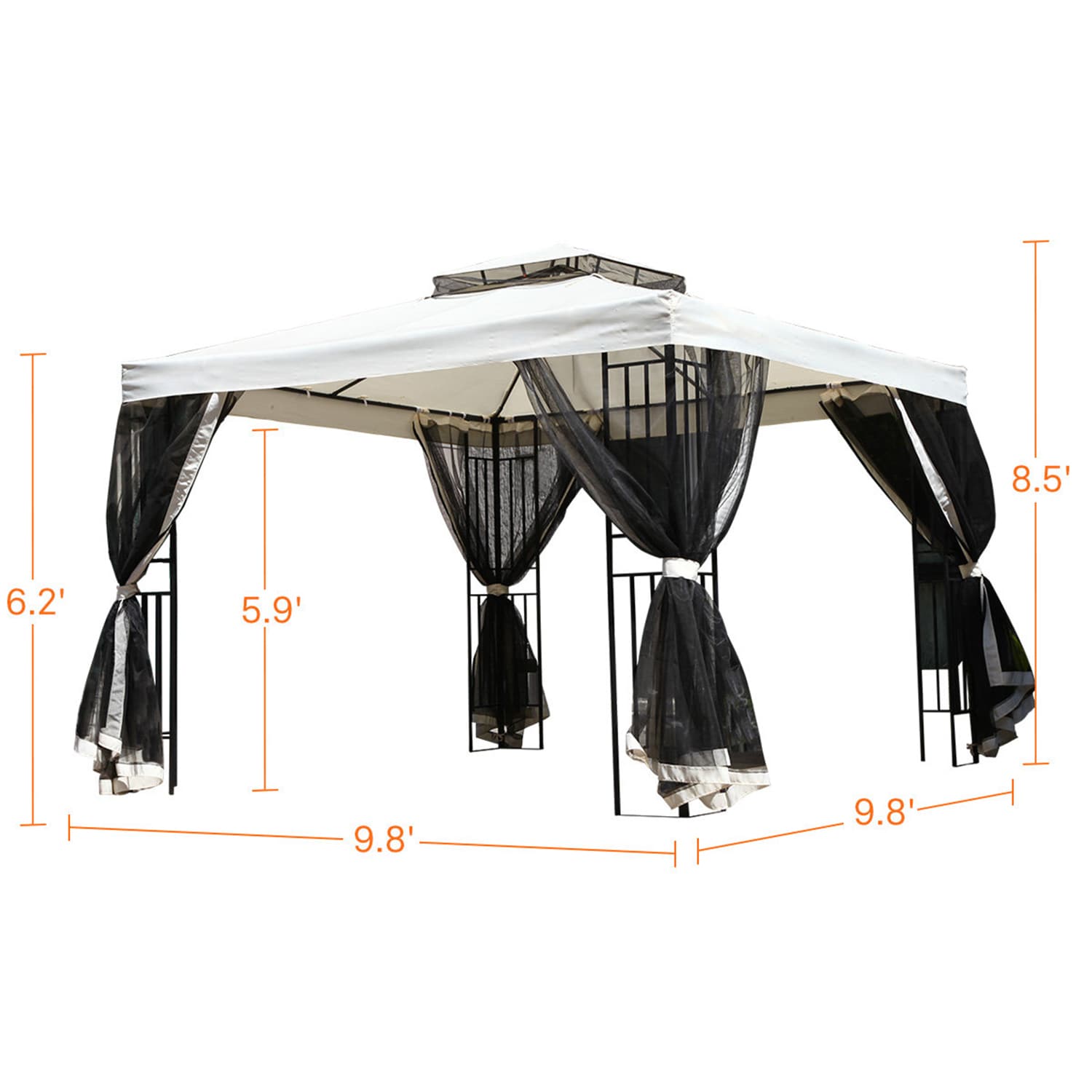 BANSA ROSE BLZY041716 Wood-Resin-Gazebos - View #8