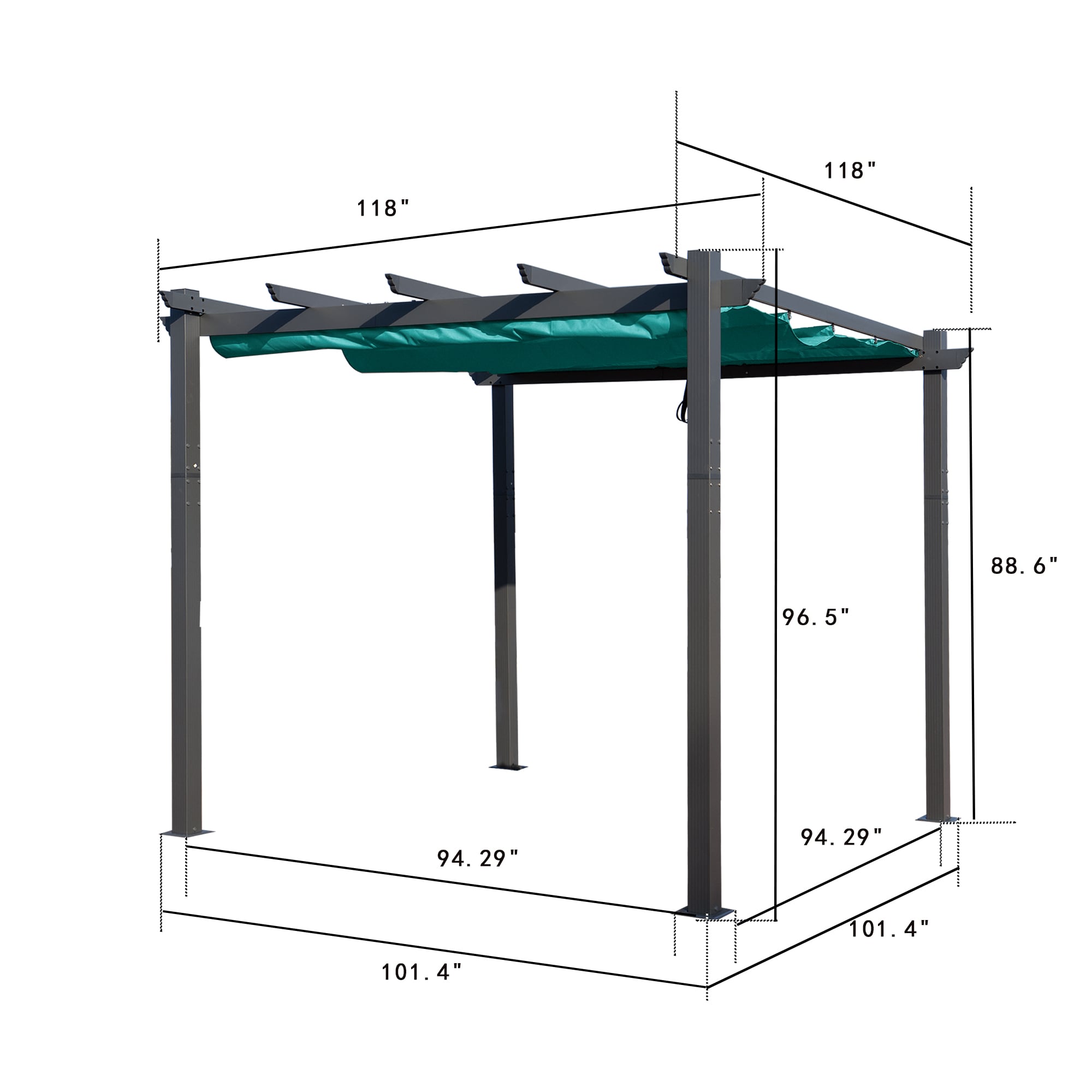 Kozyard KZMPG1010BLU Pergolas-2 - View #7