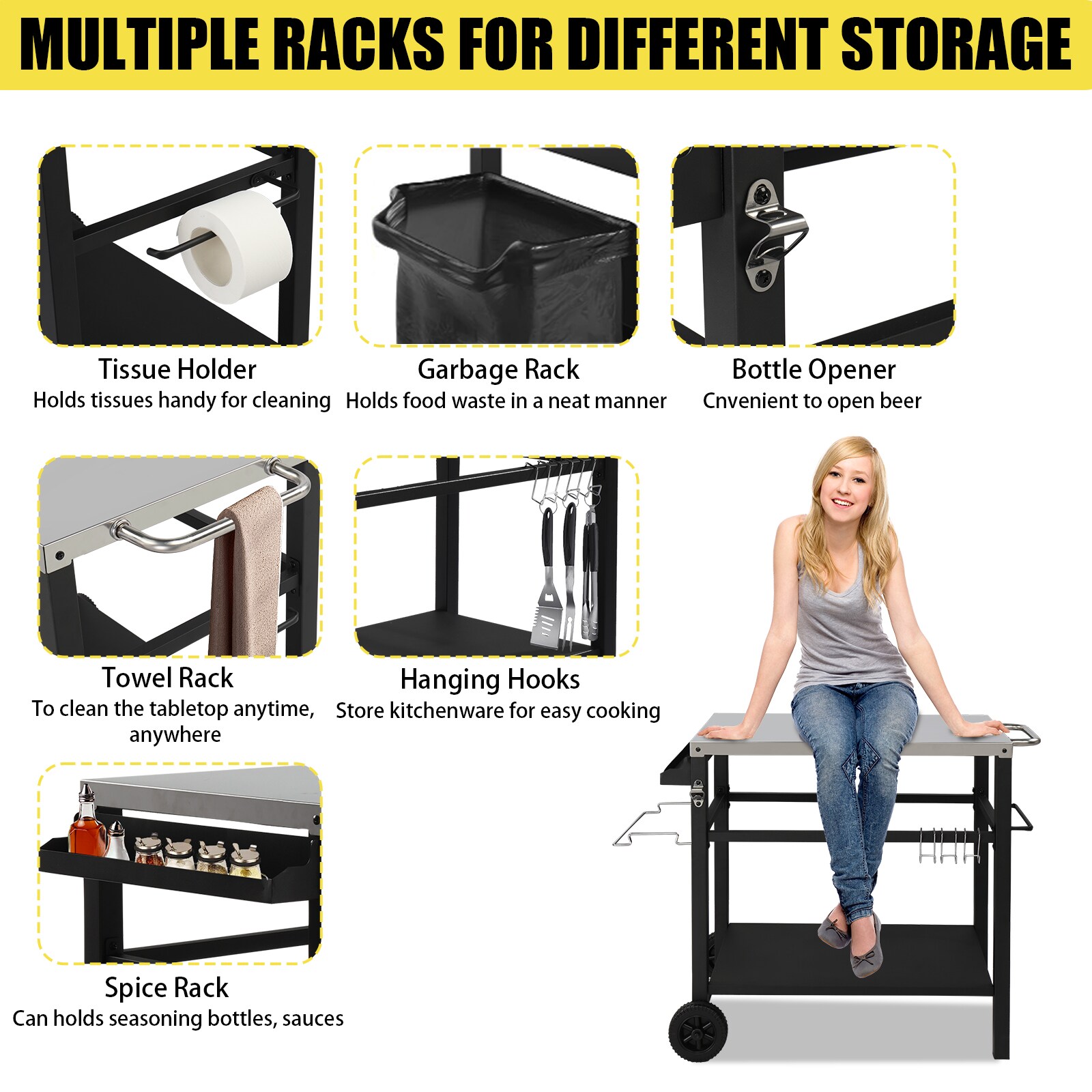 Outopee LO1G57000684 Grill-Carts-Grill-Stands - View #5