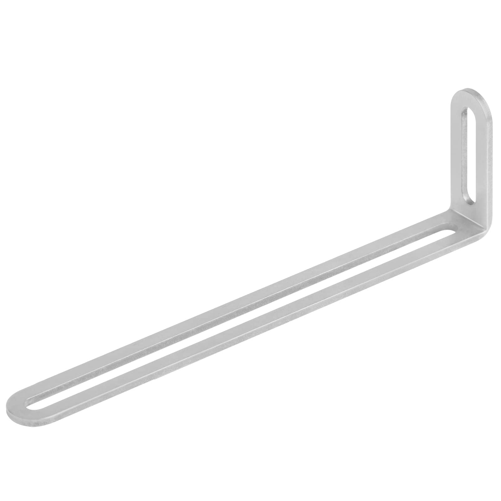 Aoibox  10 Piece 8 Inch Brushed Stainless Steel Slotted Adjustable L Corner Braces for Home Use