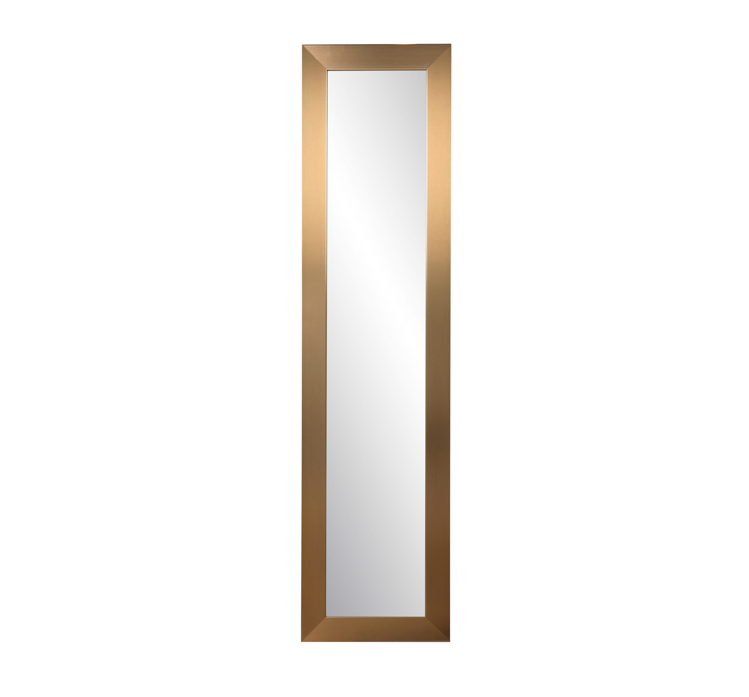 BrandtWorks BM62THIN 21.5-Inches W x 71.0-Inches H Rectangle Champagne/Brushed Framed Full Length Wall Mirror