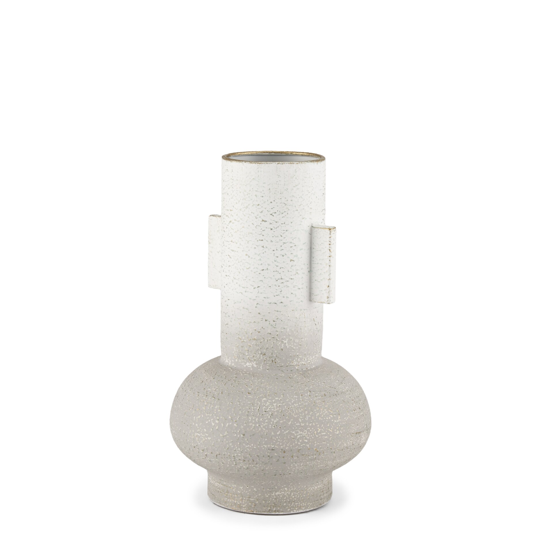 Mercana 70955 White Metal Farmhouse Vase