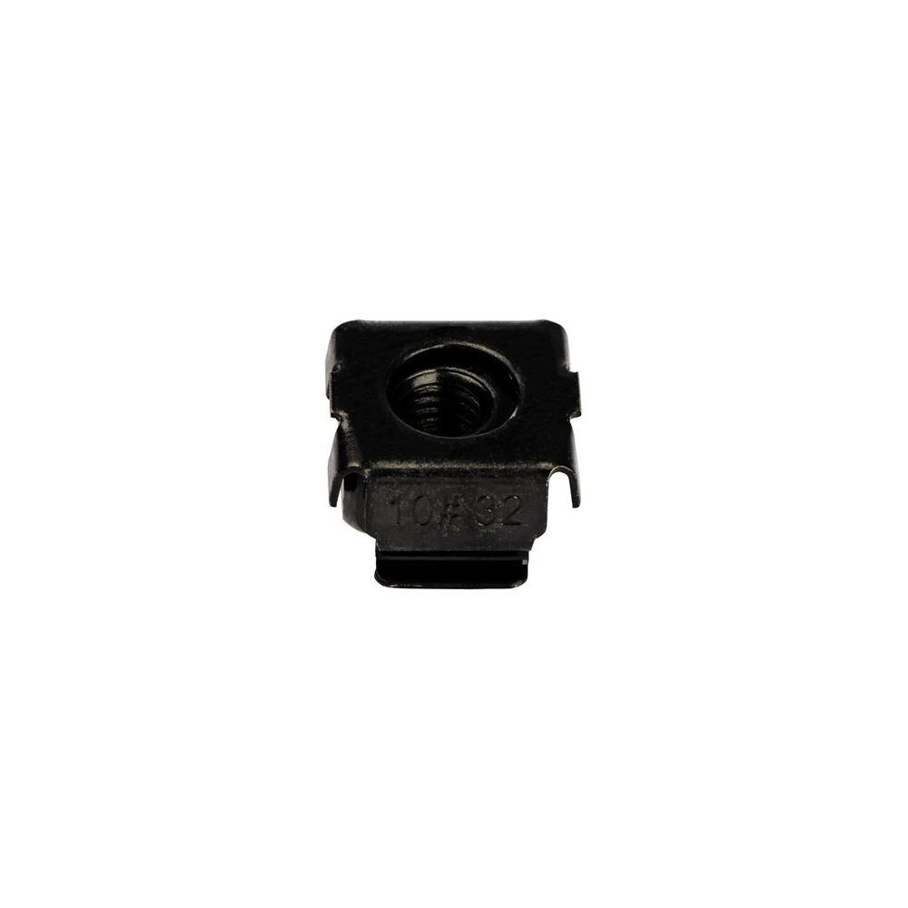 StarTech ISTR199903 Startech CABCAGENUTS1032 10-32 Cage Nuts- Black- Pack of 50