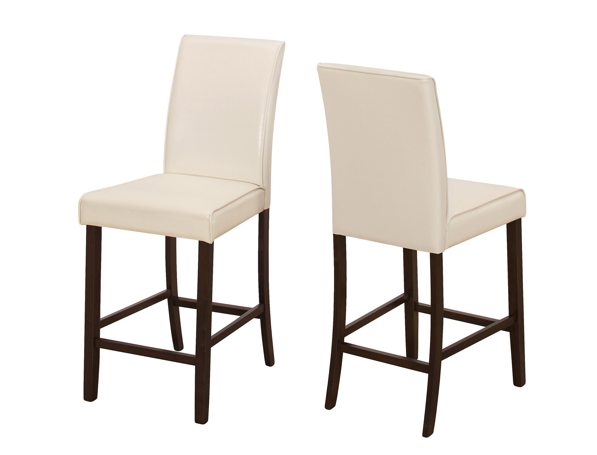 Monarch Specialties I 1903 Contemporary/Modern Faux Leather Upholstered Dining Side Chair (Composite Frame)