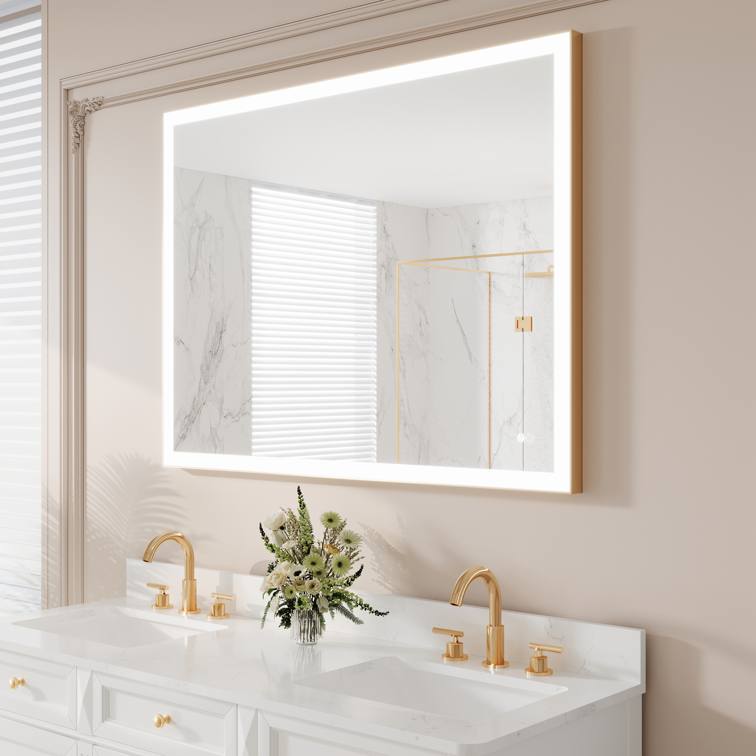 CALVON HML4836GD Framed-Bath-Mirrors - View #2