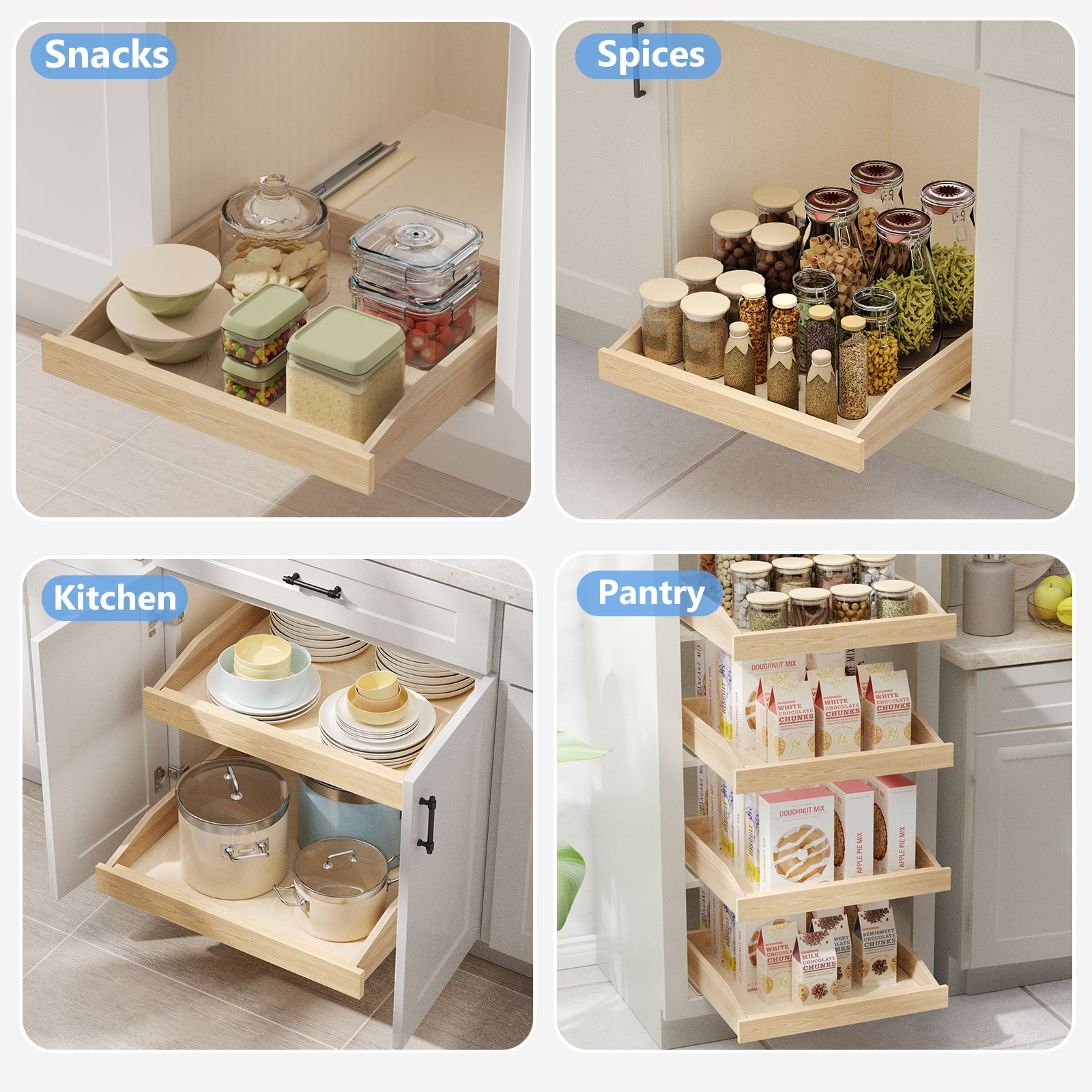 LOVMOR LS-AIW23-YCM Pull-Out-Cabinet-Baskets - View #9