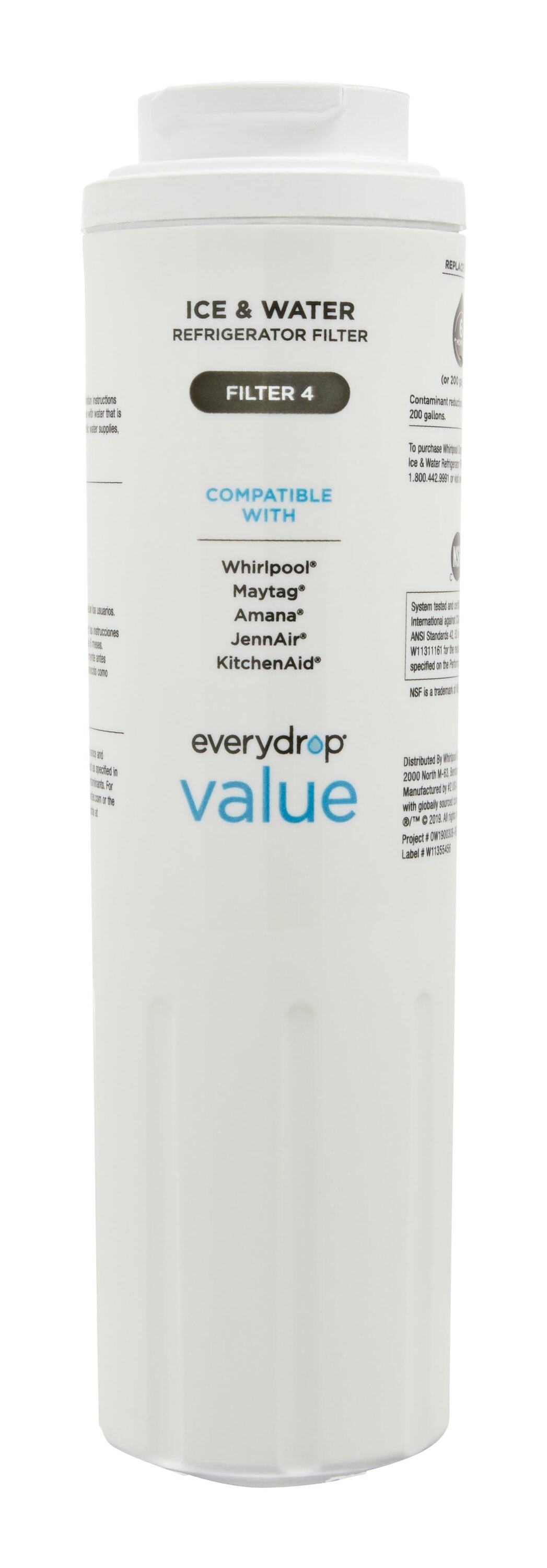 everydrop 6-Month Push-In Refrigerator Water Filter 3 in the Refrigerator  Water Filters department at