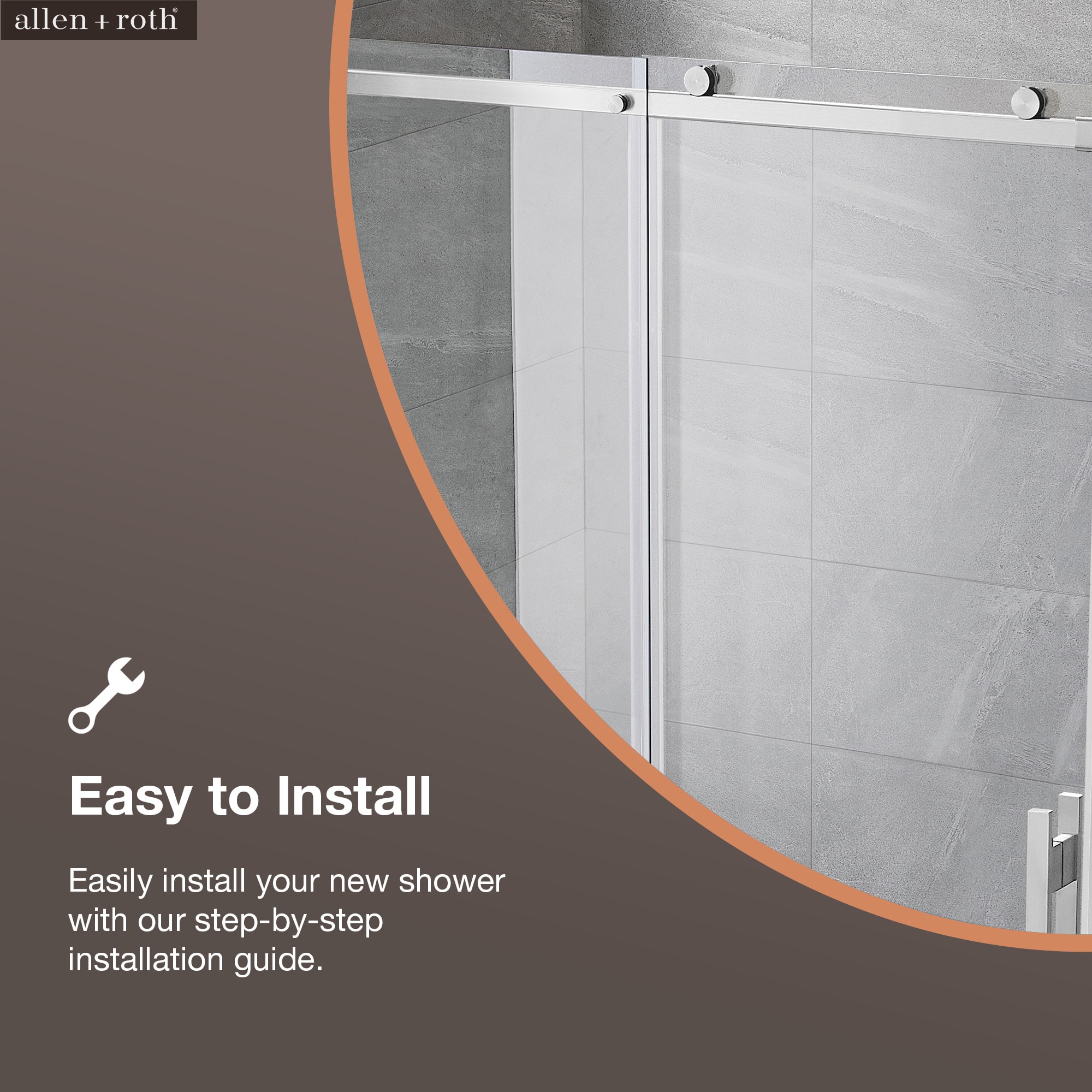 allen + roth DAVIDSON-48GP-SN Shower-Doors - View #8