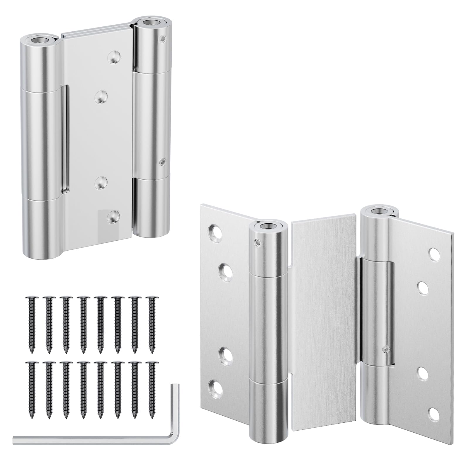 KHKFY 3 Inch Heavy Duty Stainless Steel Double Spring Door Hinge with ...