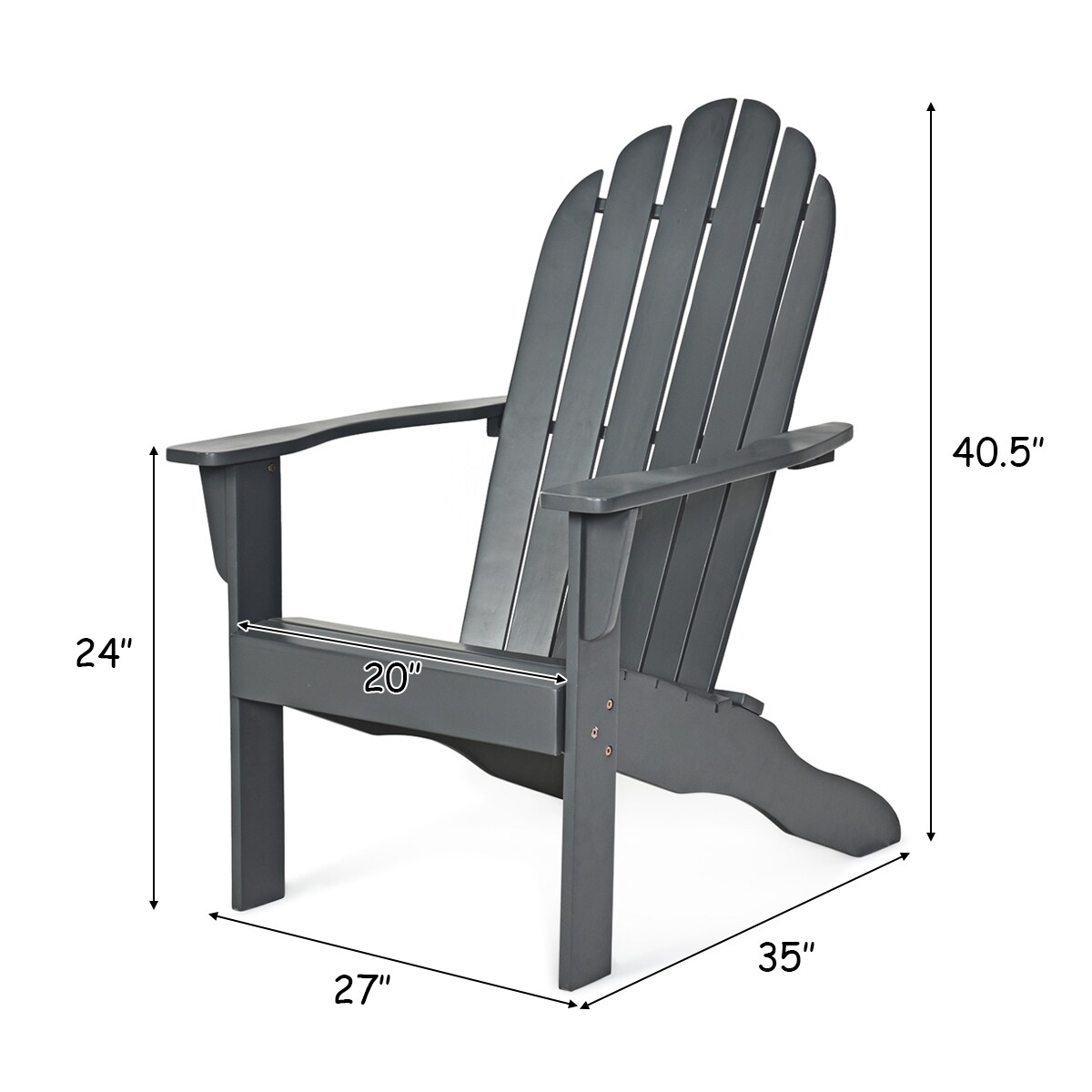 Costway OP70302GR Patio-Chairs - View #2