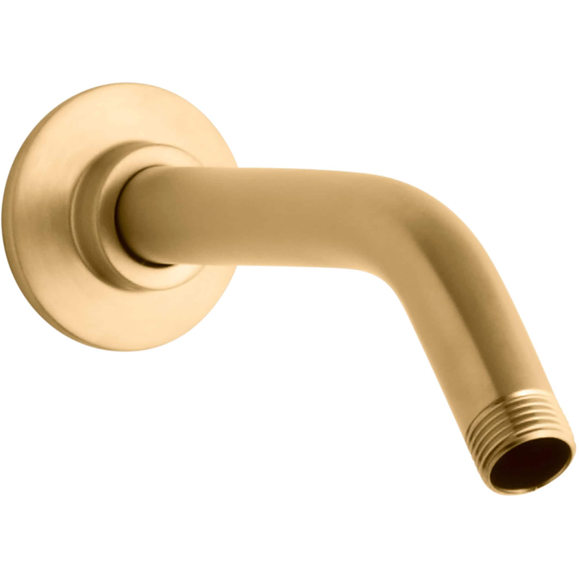 KOHLER K-7397-2MB Vibrant Brushed Moderne Brass 7.5-in Universal Shower Shower arm and flange 0.75-in -ID