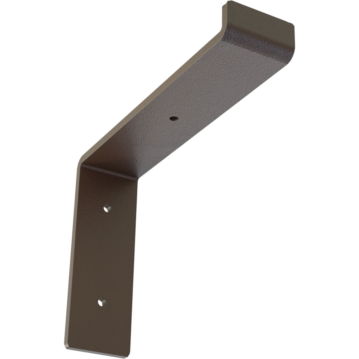 Ekena Millwork BKTM02X08X06TSHBR Steel Truss Shelf 8-in x 2-in x 6.75-in Brown Steel Mounting bracket