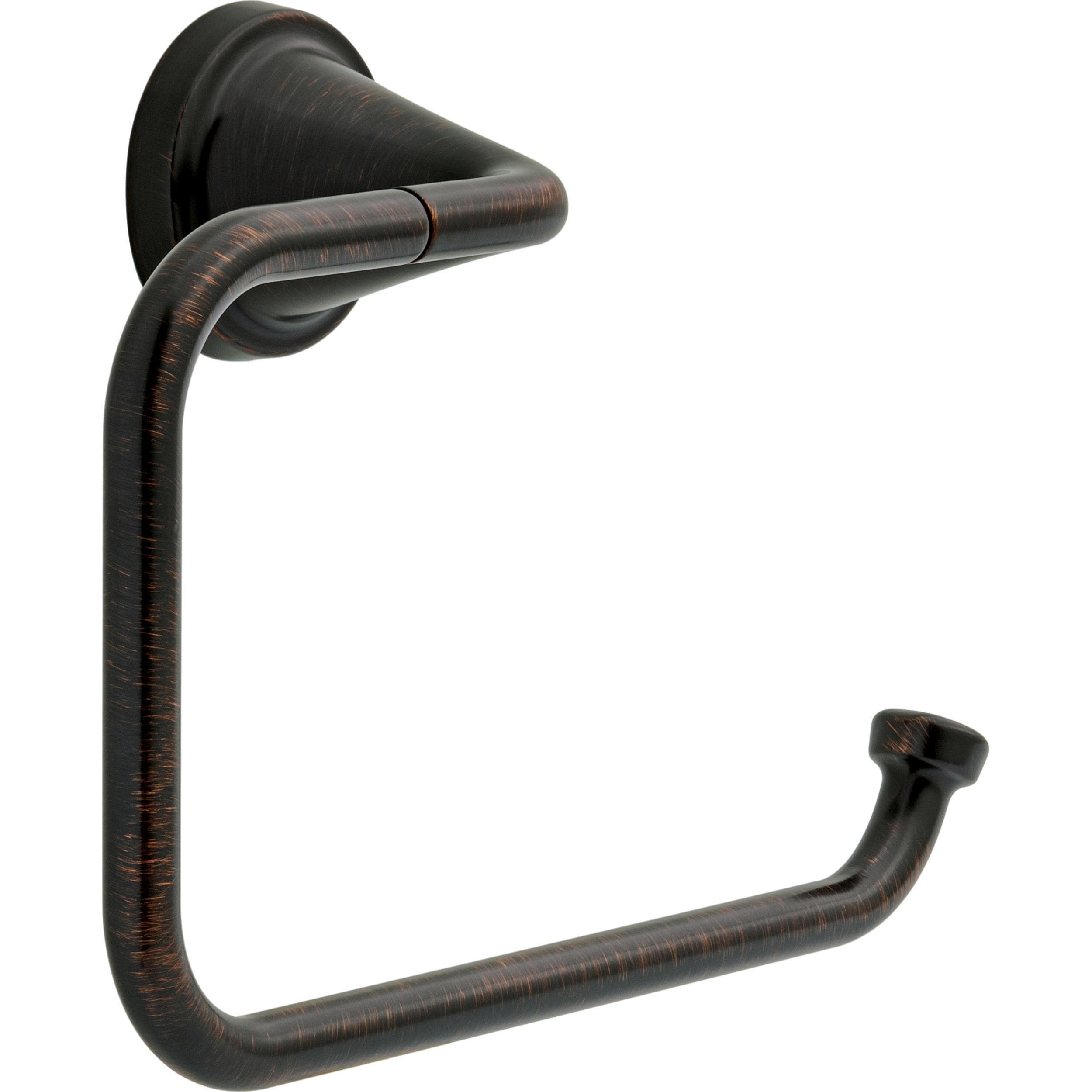 Delta Larkin Venetian Bronze Wall Mount Single Towel Ring at Lowes.com