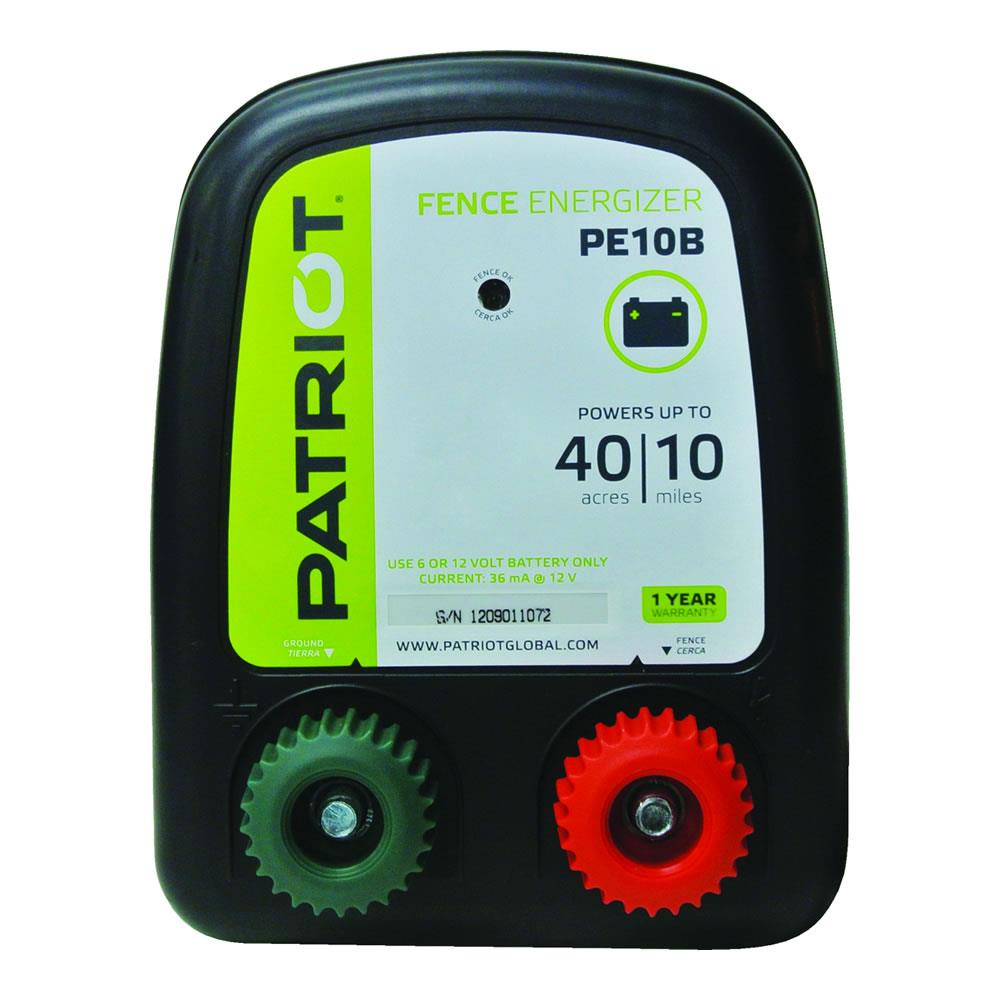 Patriot PE2 Electric Fence Energizer 0.10 Joule 