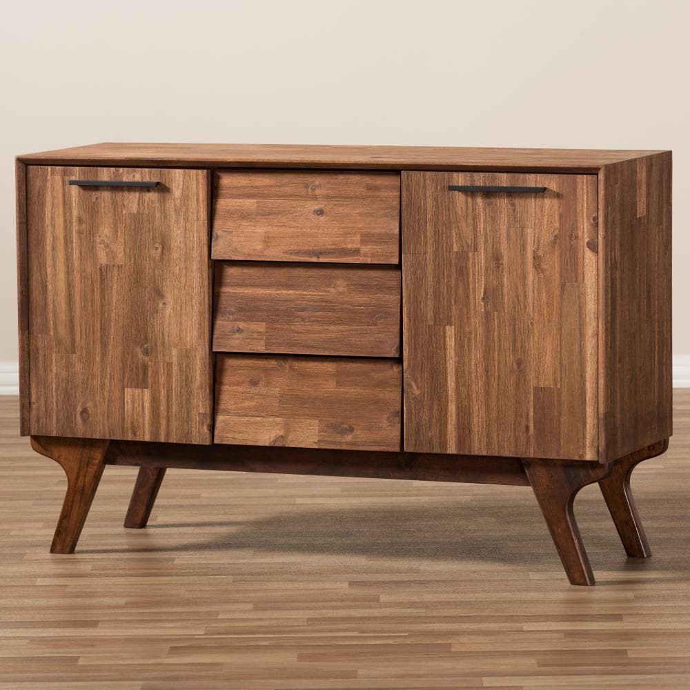 Baxton Studio Sierra Walnut Sideboard at Lowes