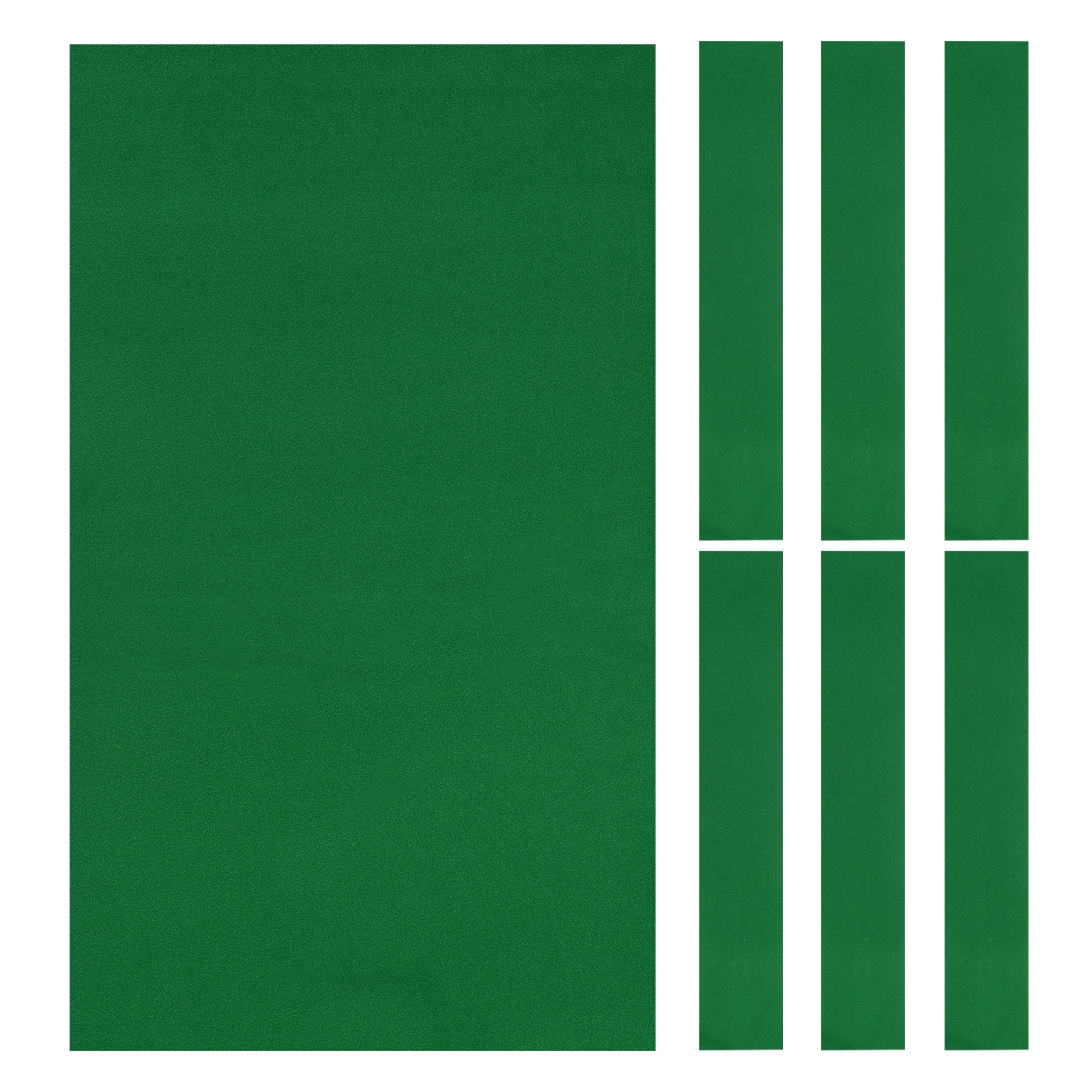 Unique Bargains Billiard Cloth Pool Table Felt 8ft with 6 Cloth Strips Thickened Fit for Home Clubs Bars Indoor Sports Games (1 Set Green)
