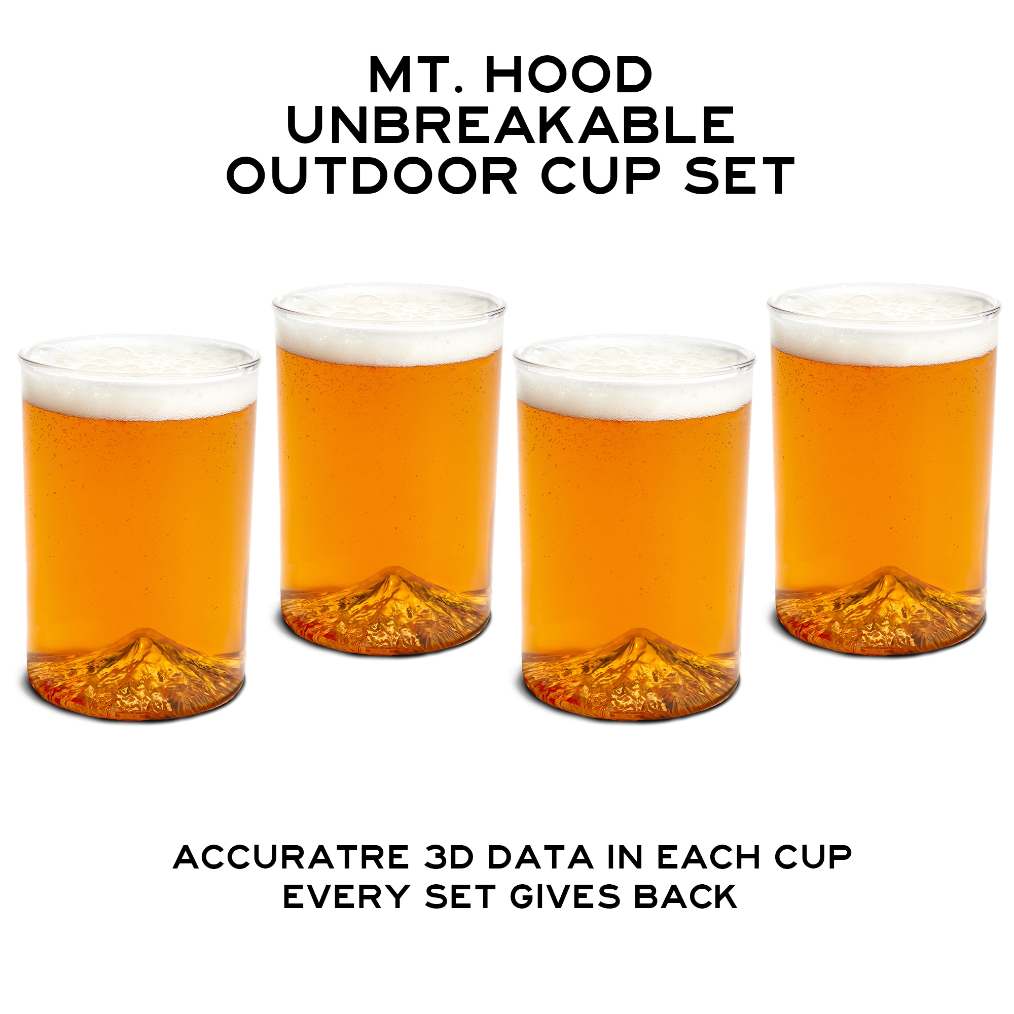 North Drinkware 12 -fl oz Plastic Tumbler set - Clear 4 -Pack