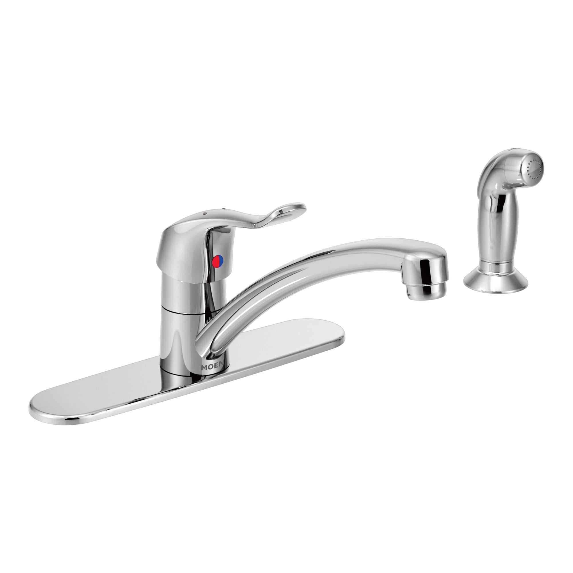 Moen M-Bition Chrome Single Handle Commercial Kitchen Faucet with ...