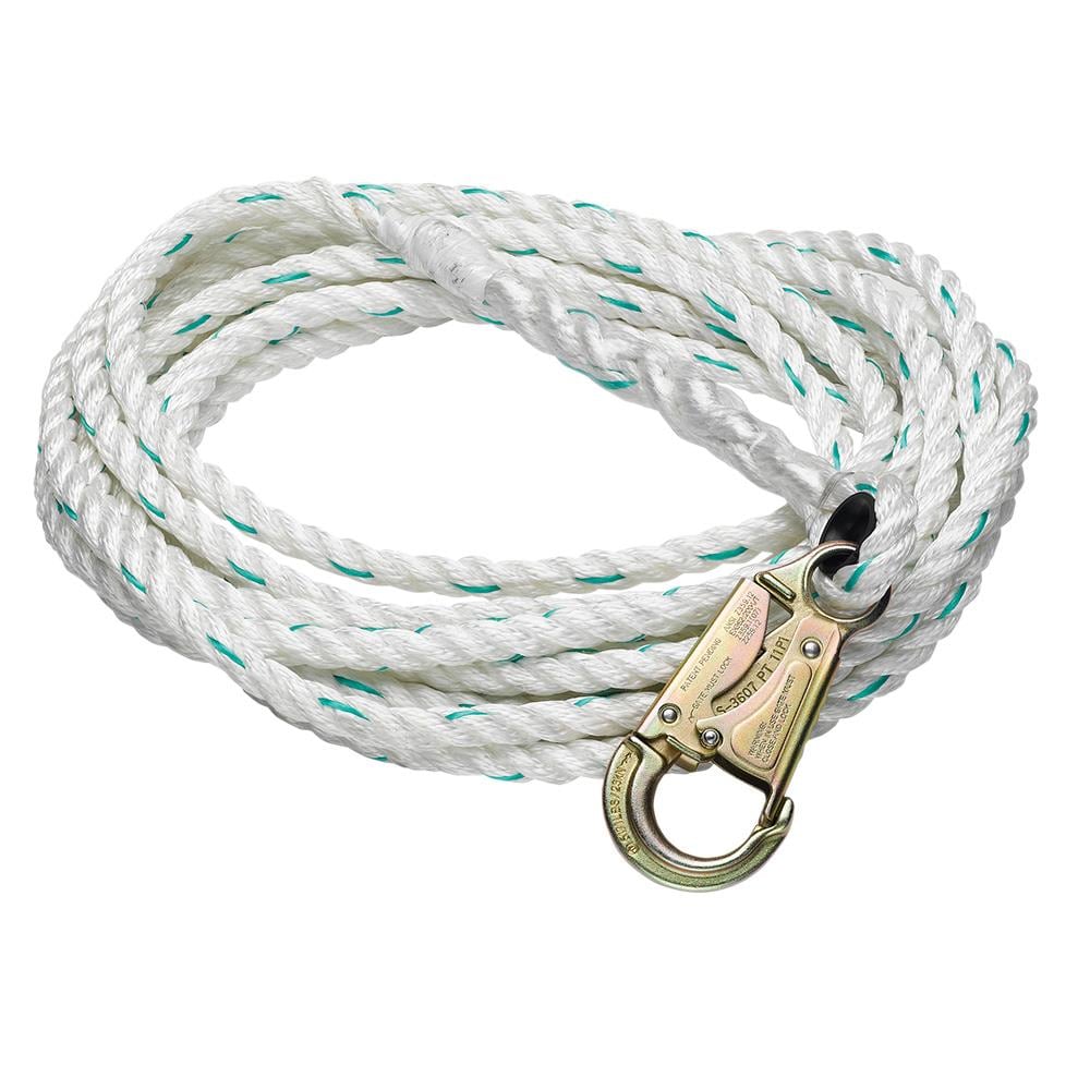 Werner 75ft 5/8in Poly-dac Vertical Lifeline Fall Protection Equipment ...