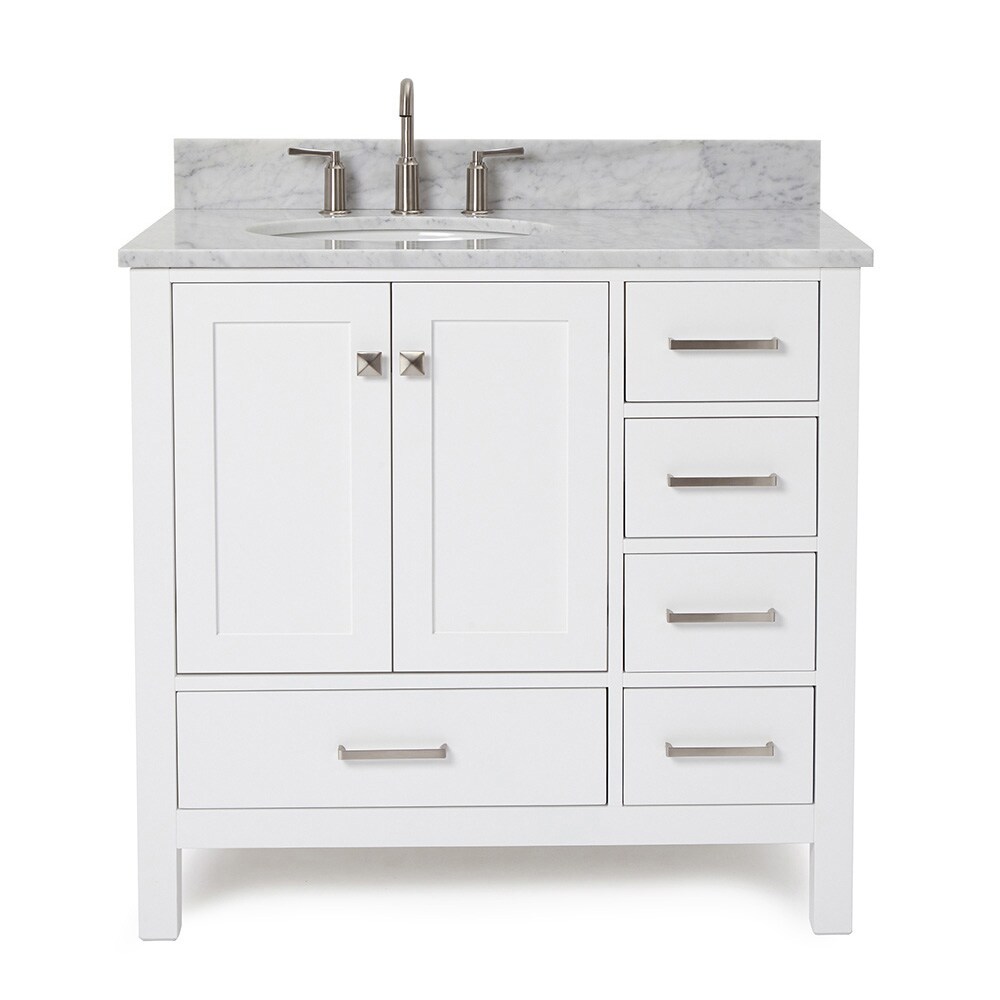 ARIEL A037SLCW2OVOWHT Bath-Vanity-Combo - View #2