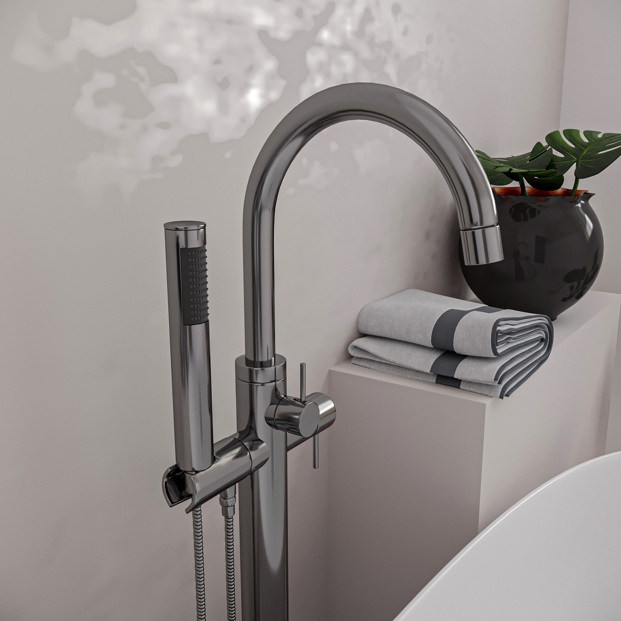 WESTBRASS DF02043-07 Roman-Tub-Faucets - View #3