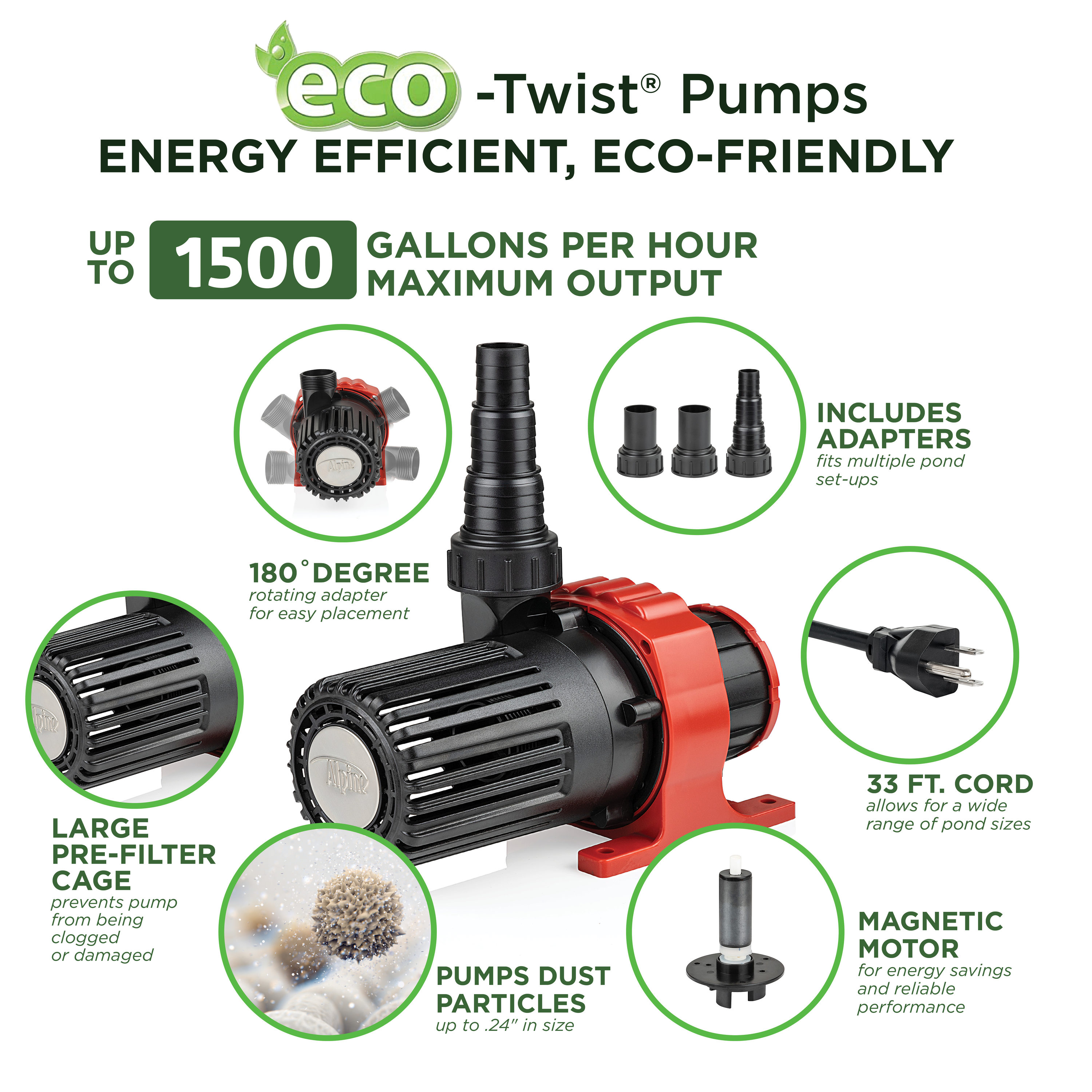 Alpine Corporation PXX1500 Pond-Pumps - View #2
