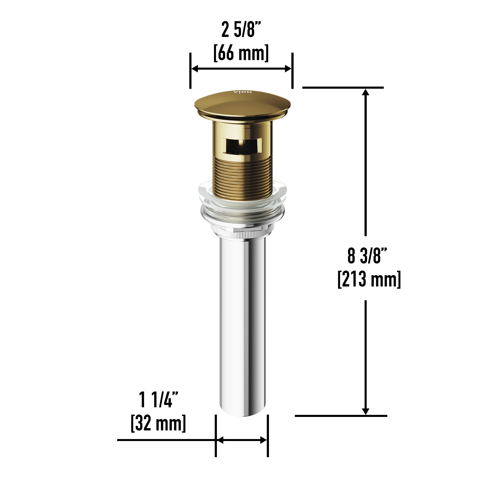 VIGO VG16002MG Popup-Drains-Accessories - View #2