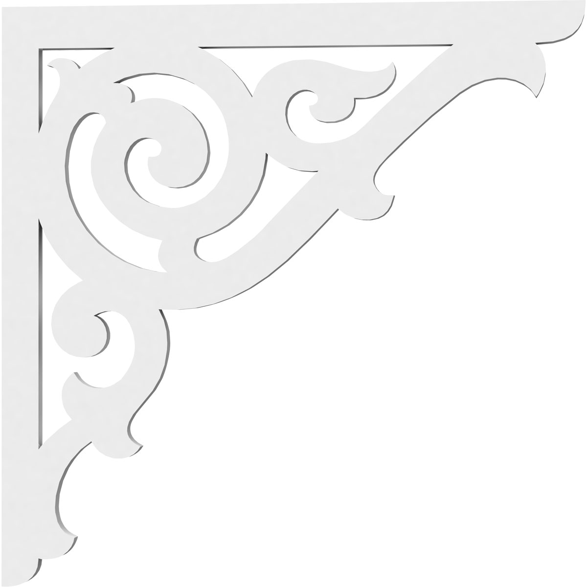 Ekena Millwork BKTP01X16X16AT Exterior-Brackets-Braces - View #3
