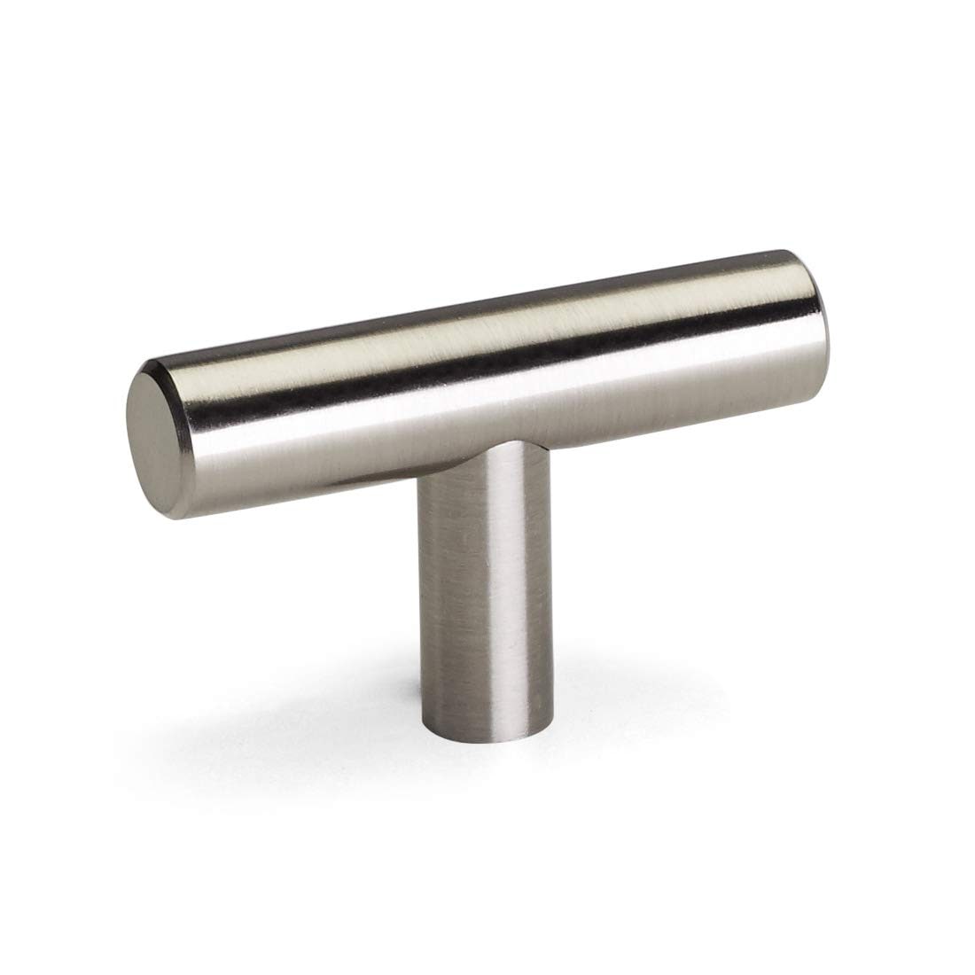 LILILIAN FMY  10 Pack Single Hole Brushed Stainless Steel Cabinet Knobs and Pulls for Door Cupboards Drawers Bedroom Furniture Handles 50mm