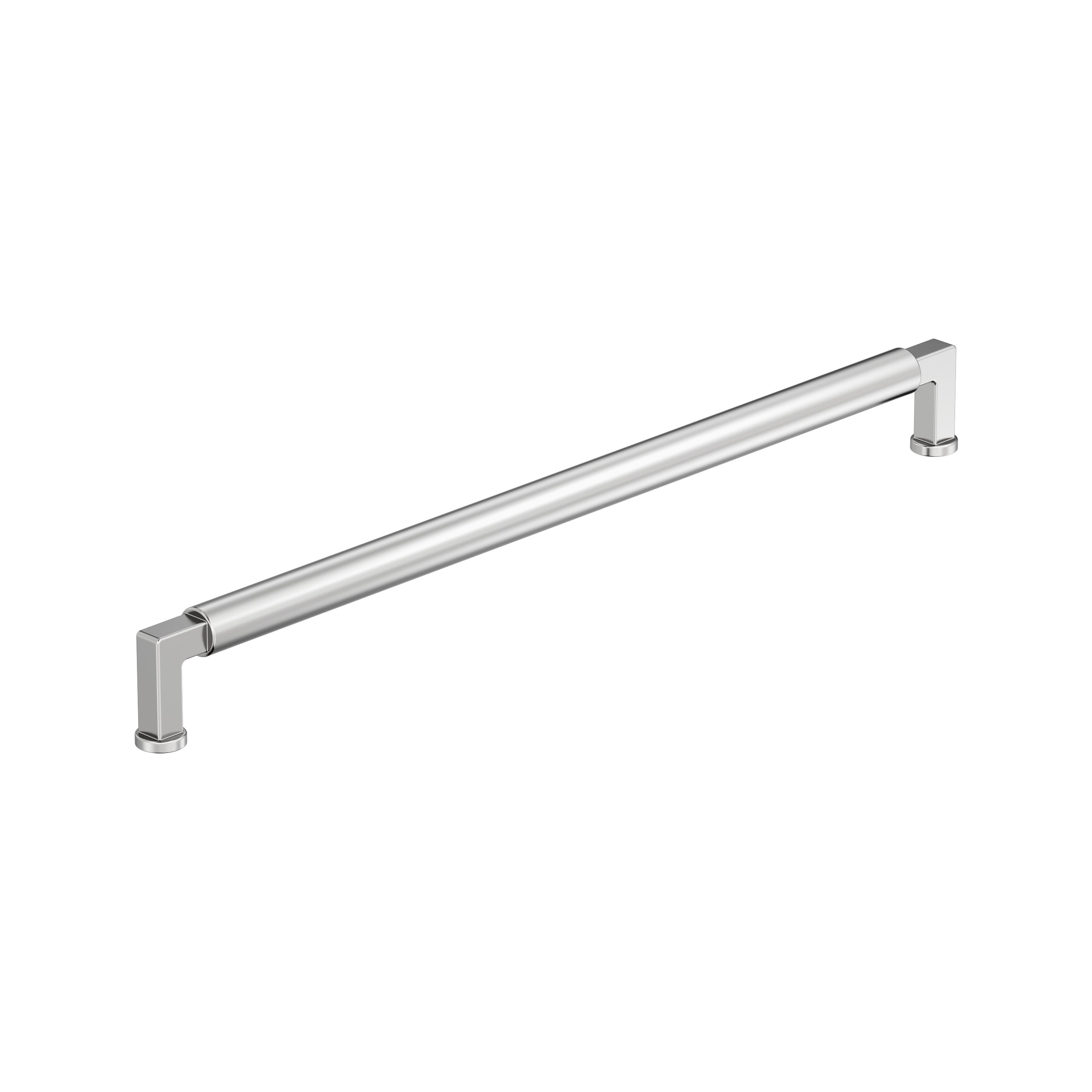 Amerock BP3749126 Balon 18-in , 457mm Center to Center Polished Chrome Cylindrical Handle For Use on Appliances Drawer Pulls